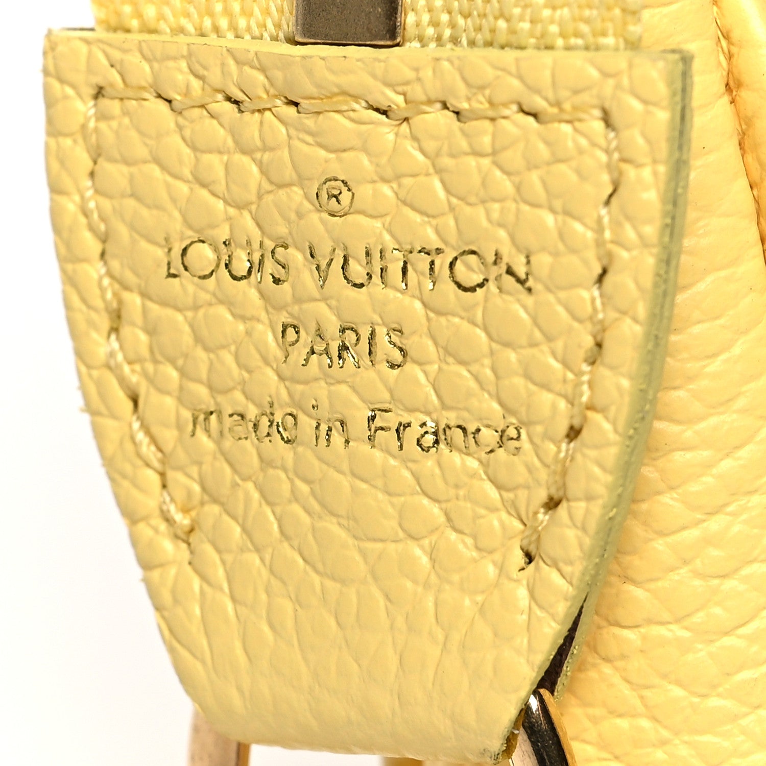 Louis Vuitton Empreinte Monogram Mini Pochette Accessories Lemon Curd Yellow 6 of 9