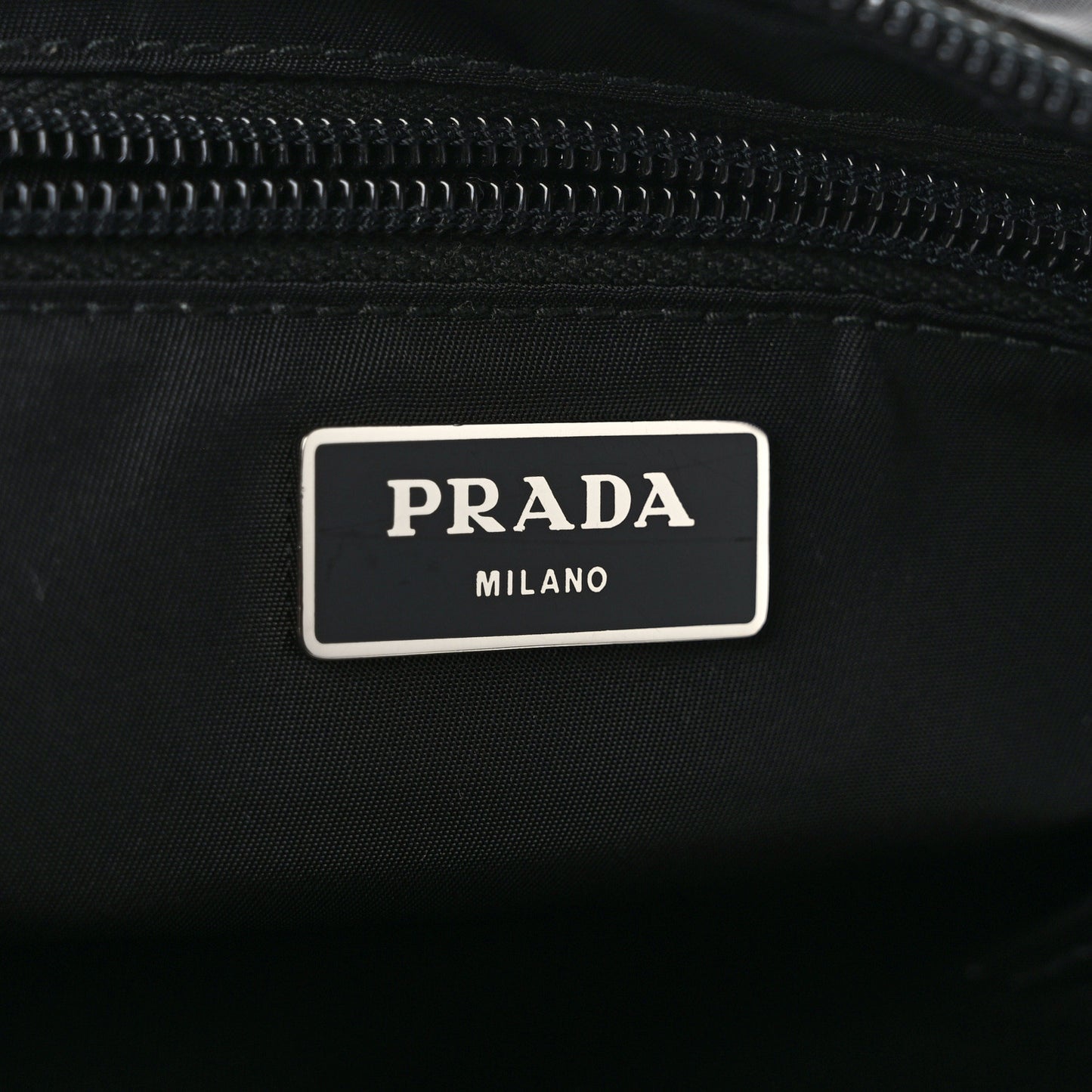 Re-Nylon Saffiano Belt Bag L Black