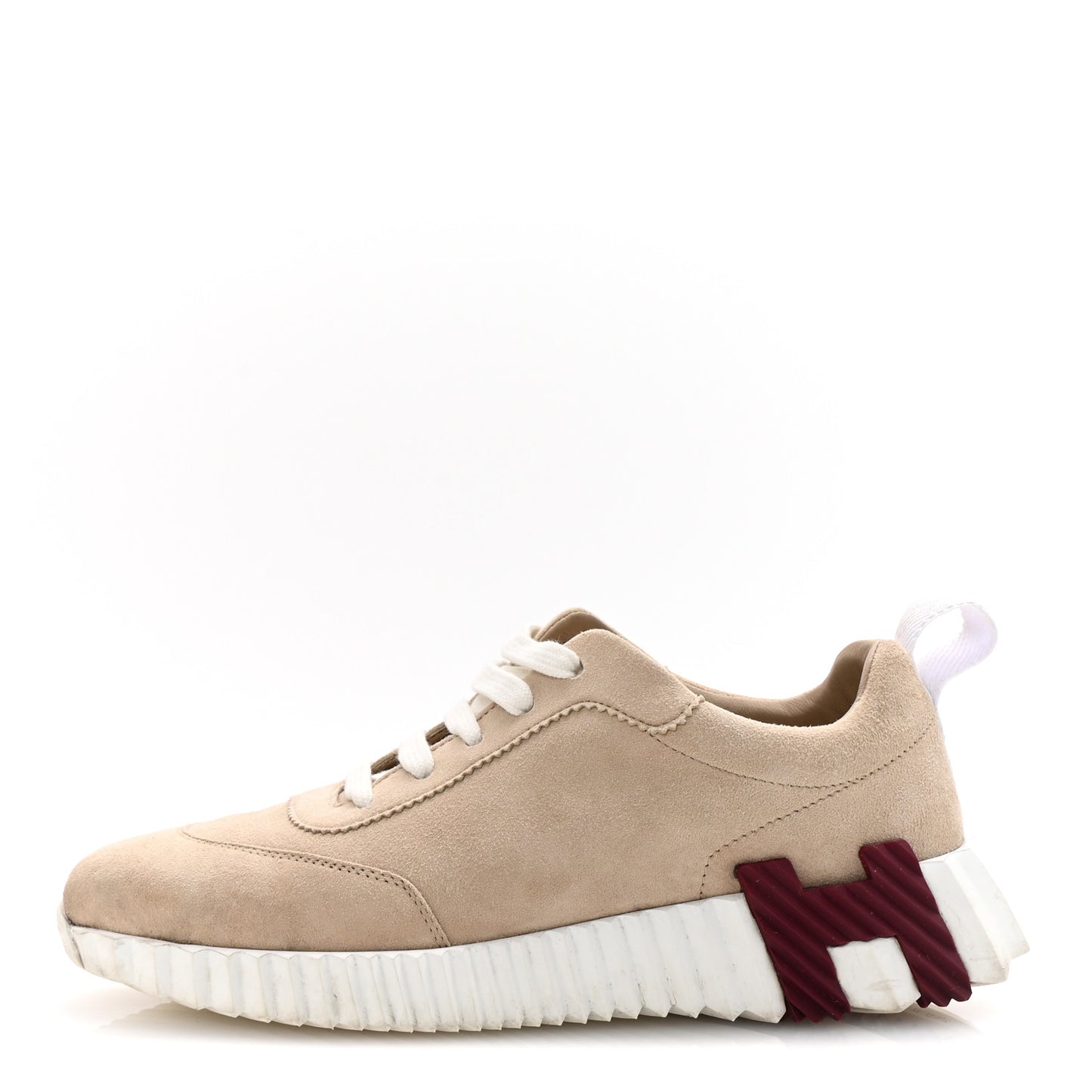 Suede Goatskin Bouncing Sneakers 35 White Gomme
