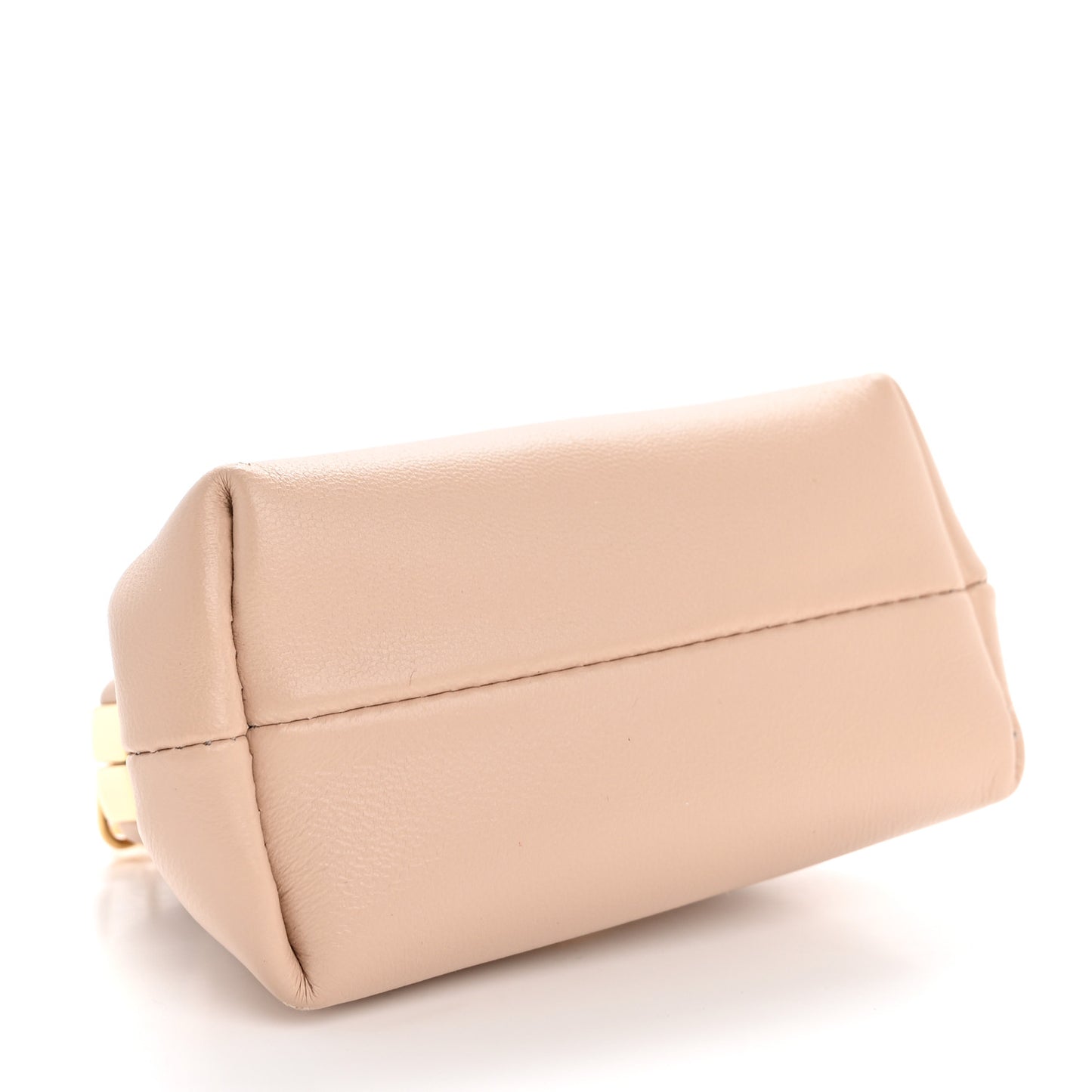 Shiny Nappa Nano Fendi First Bag Charm Poudre