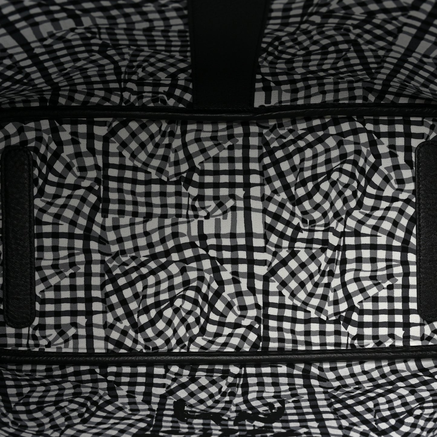Grained Calfskin Visetos Medium Liz Reversible Shopper Tote Black