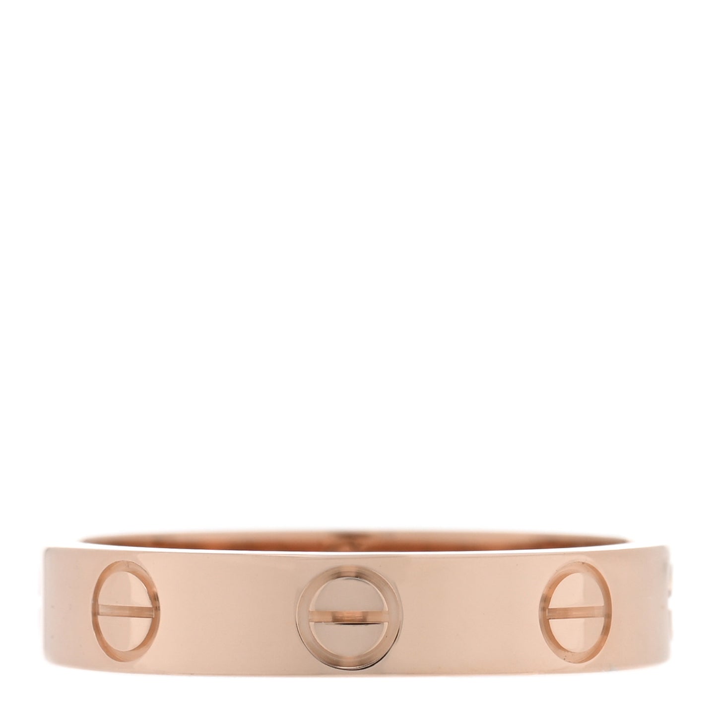 18K Pink Gold 3.5mm LOVE Wedding Band Ring 51 5.75