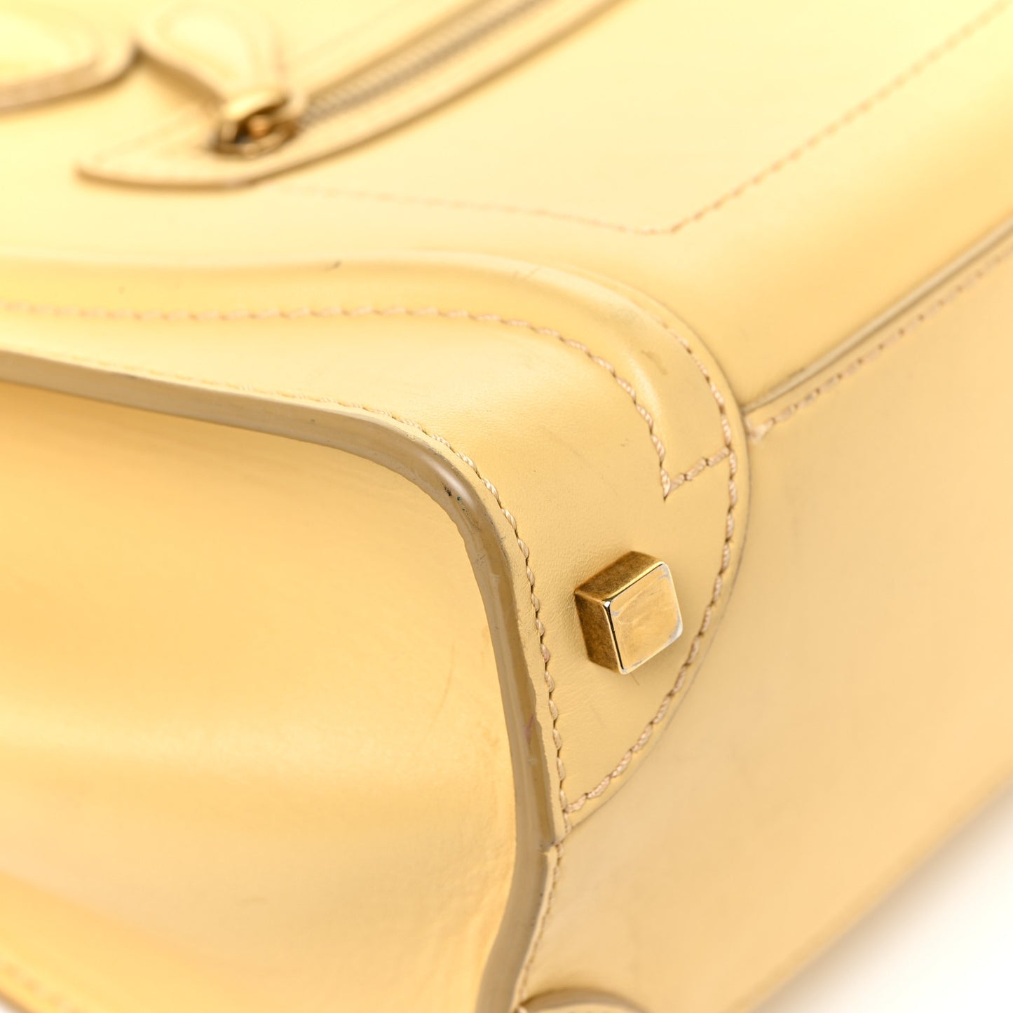Smooth Calfskin Micro Luggage Butter