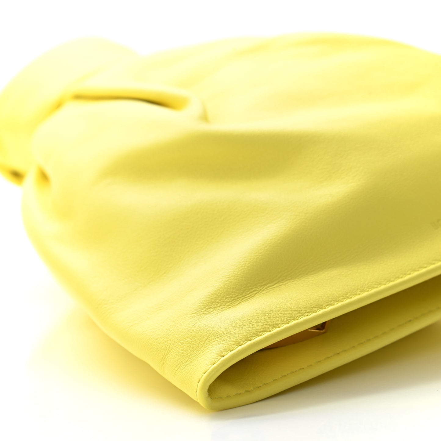 Calfskin Mini BV Twist Yellow
