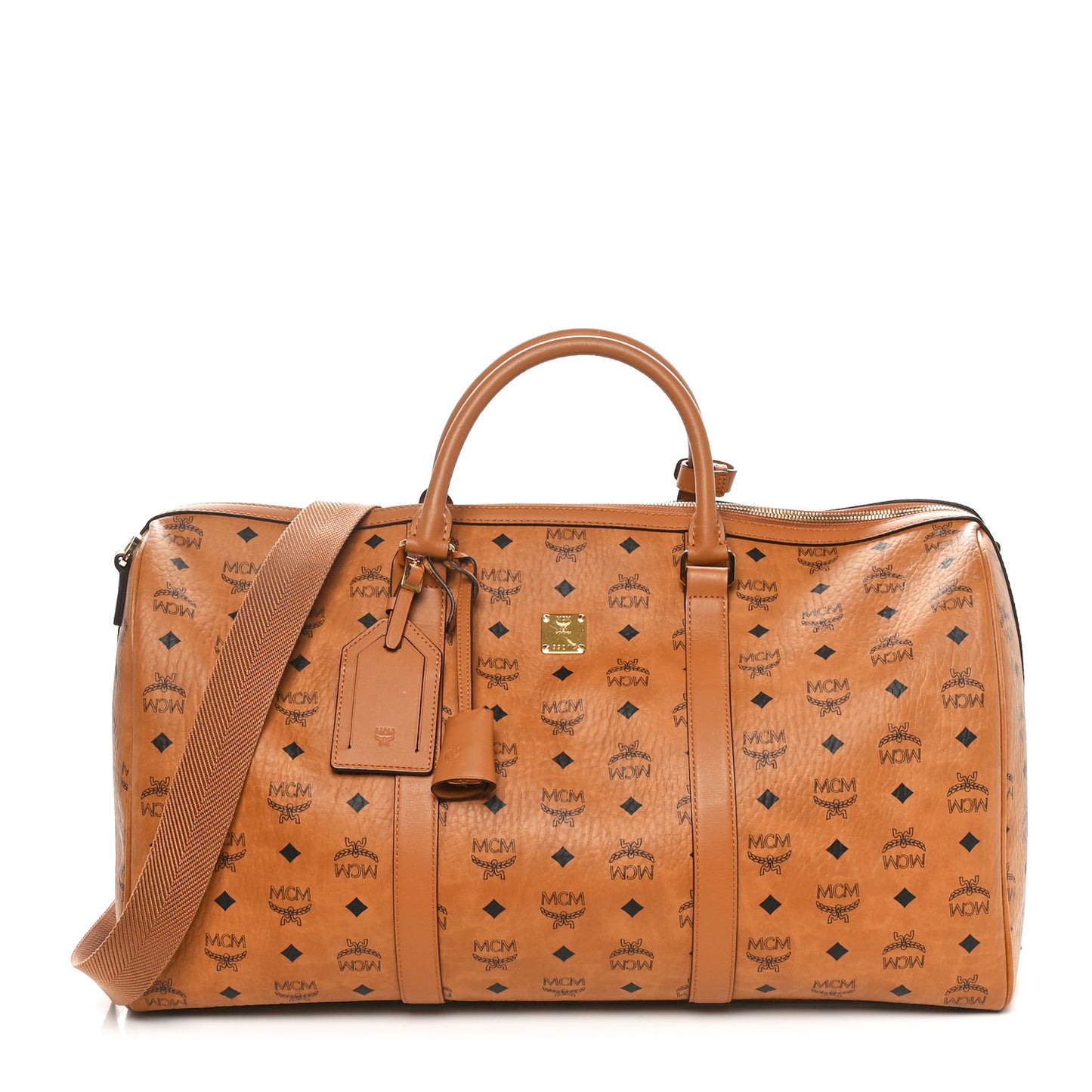 Visetos Large Traveler Weekender Bag Cognac