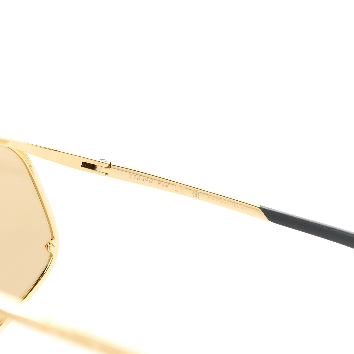 Louis Vuitton Metal LV Golden Mask Sunglasses Z1649U Gold 6 of 7
