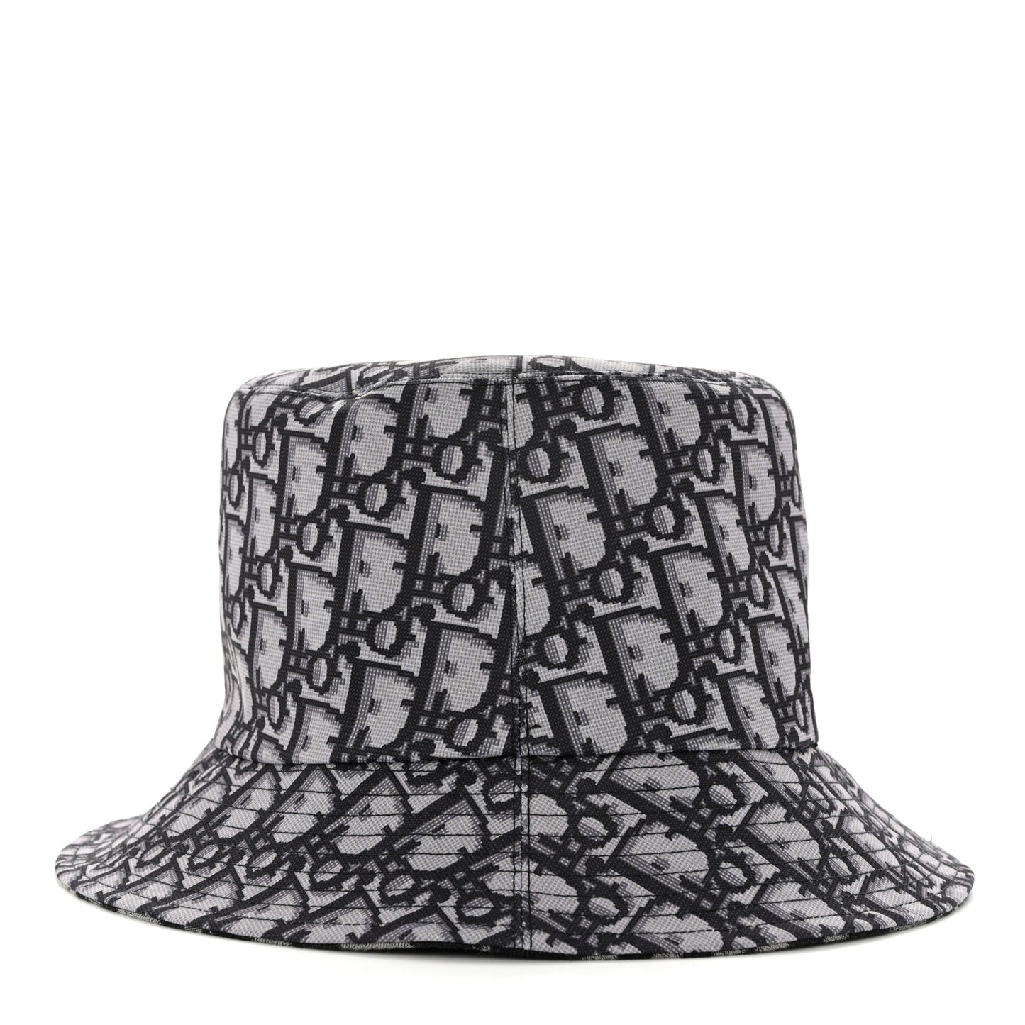 Oblique Reversible Leopard Bucket Hat 56 Grey