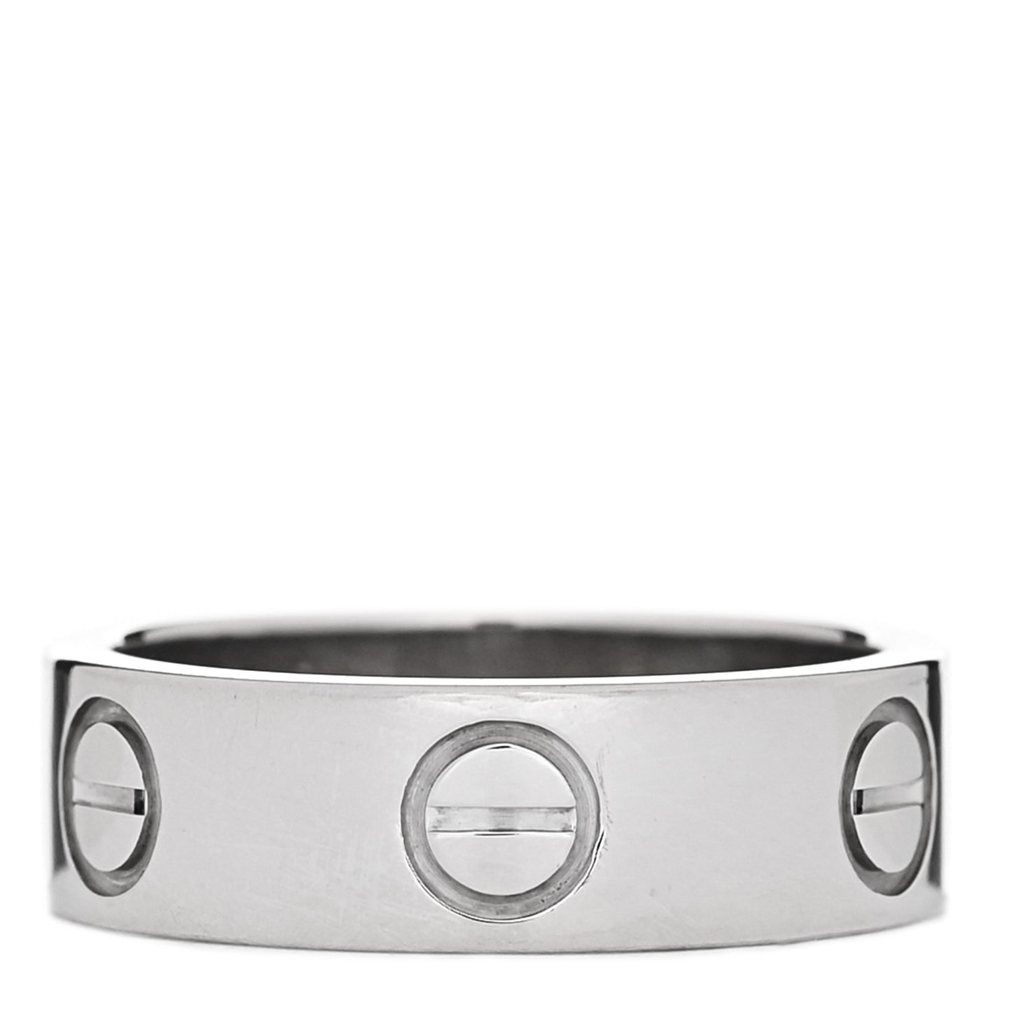 18K White Gold 5.5mm LOVE Ring 49 4.75