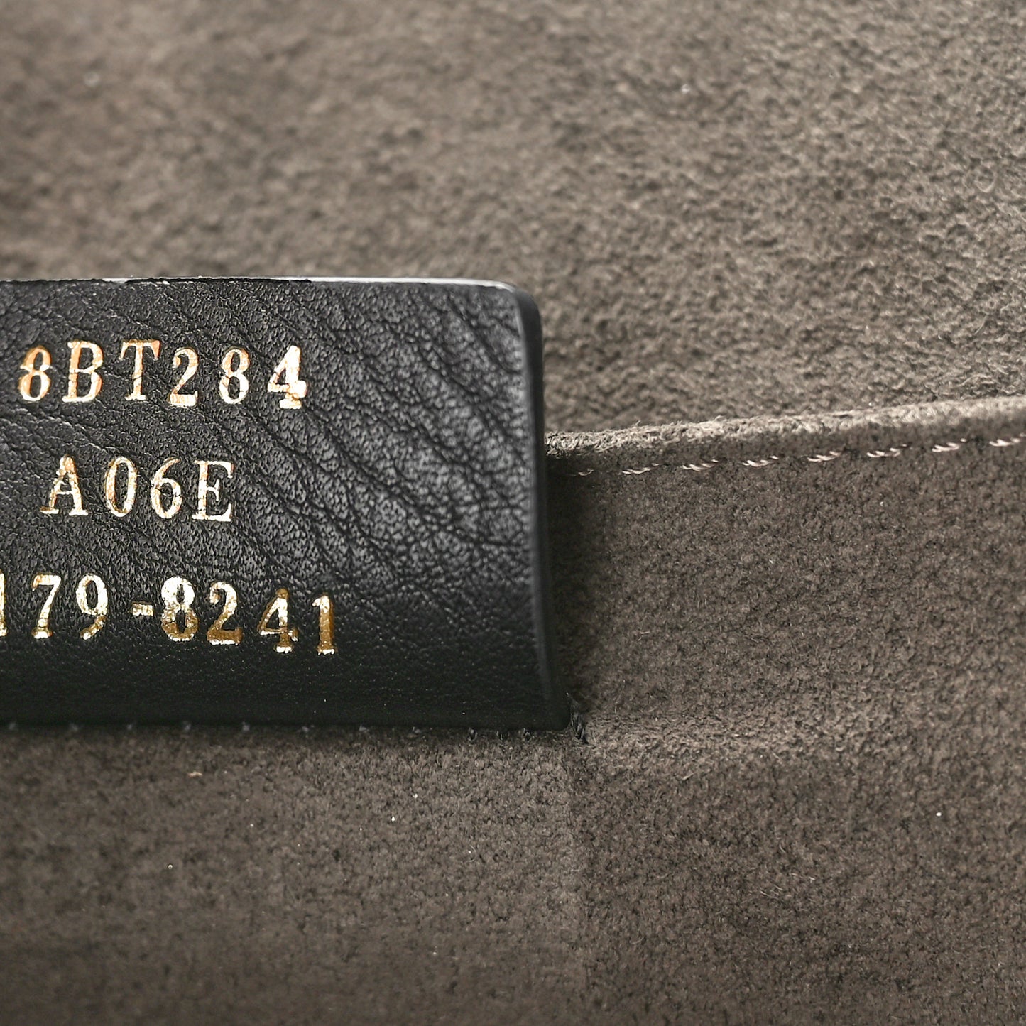 Velluto Astrakan Vitello Dolce F is Fendi Kan I Shoulder Bag Black