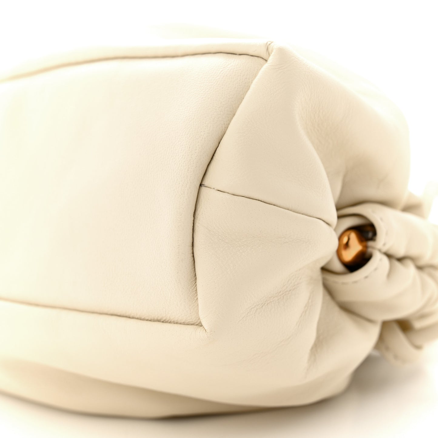 Lambskin Mini Cloud Clutch Pearl