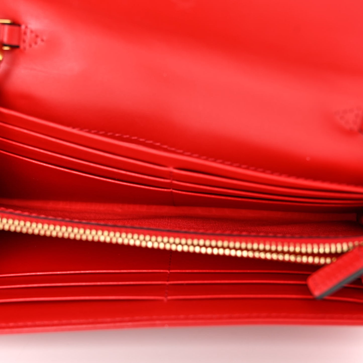 Visetos Large Patricia Wallet On Chain Red