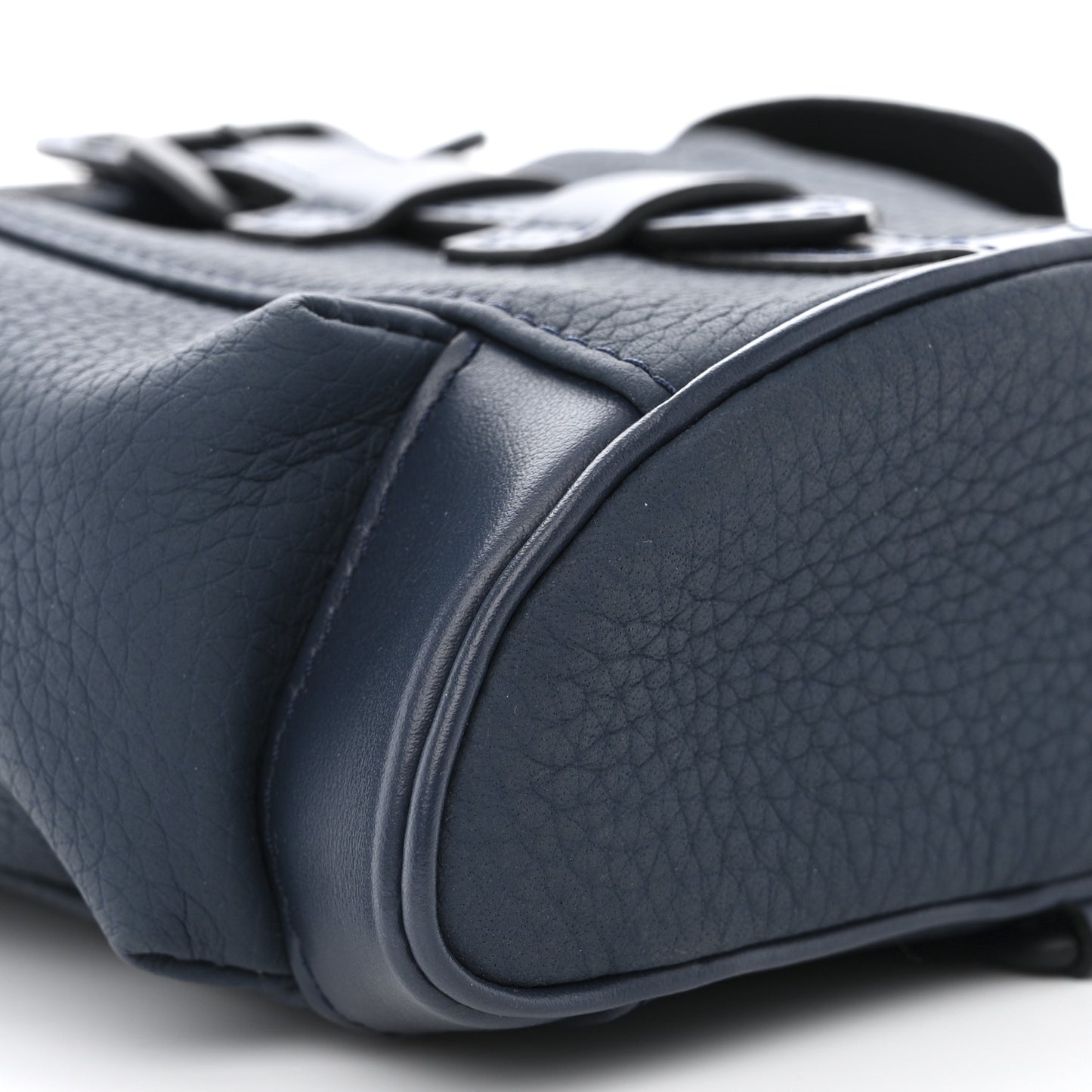 LOUIS VUITTON Taurillon Christopher XS Backpack Bleu Marine