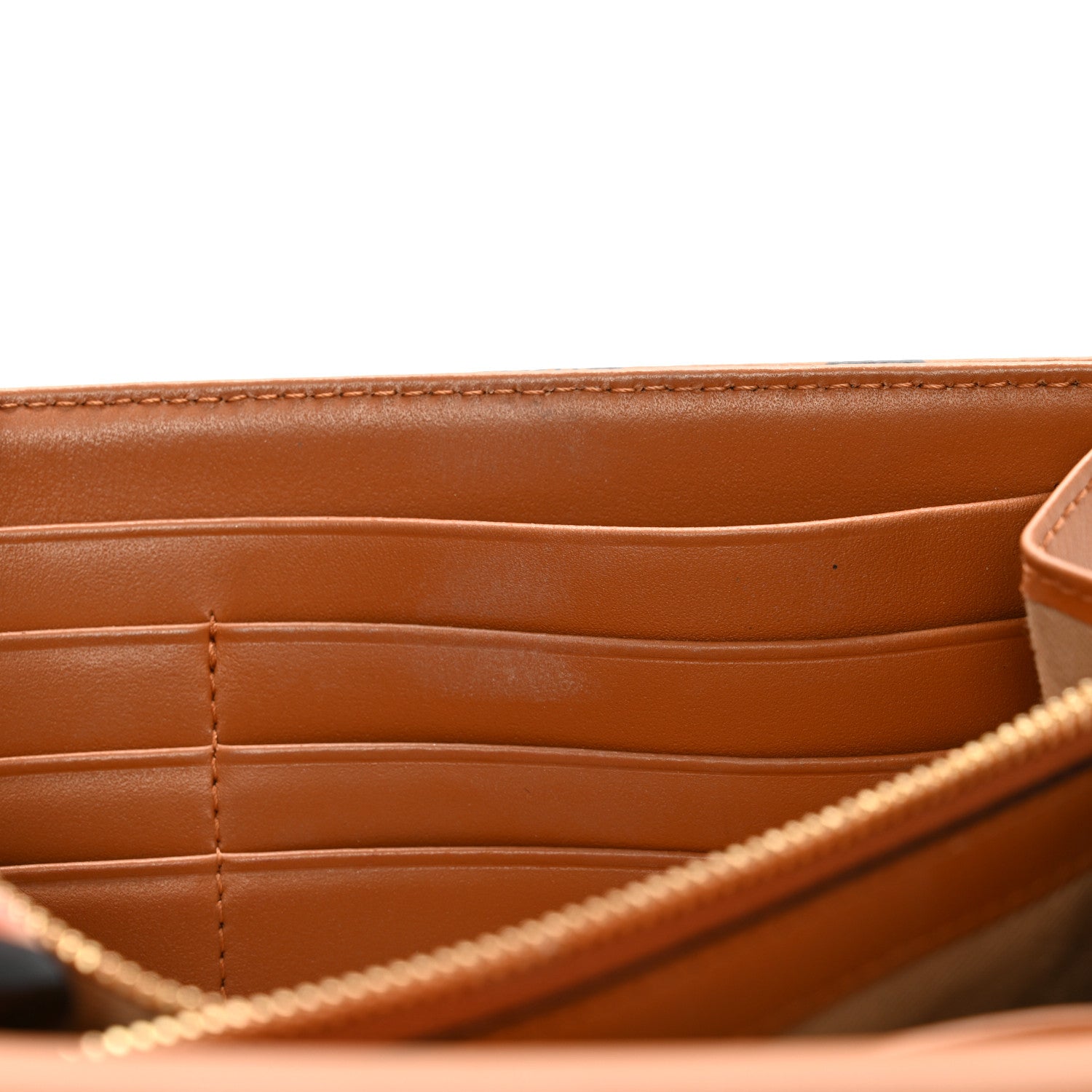 MCM Visetos Millie Wallet On Chain Cognac 14 of 14