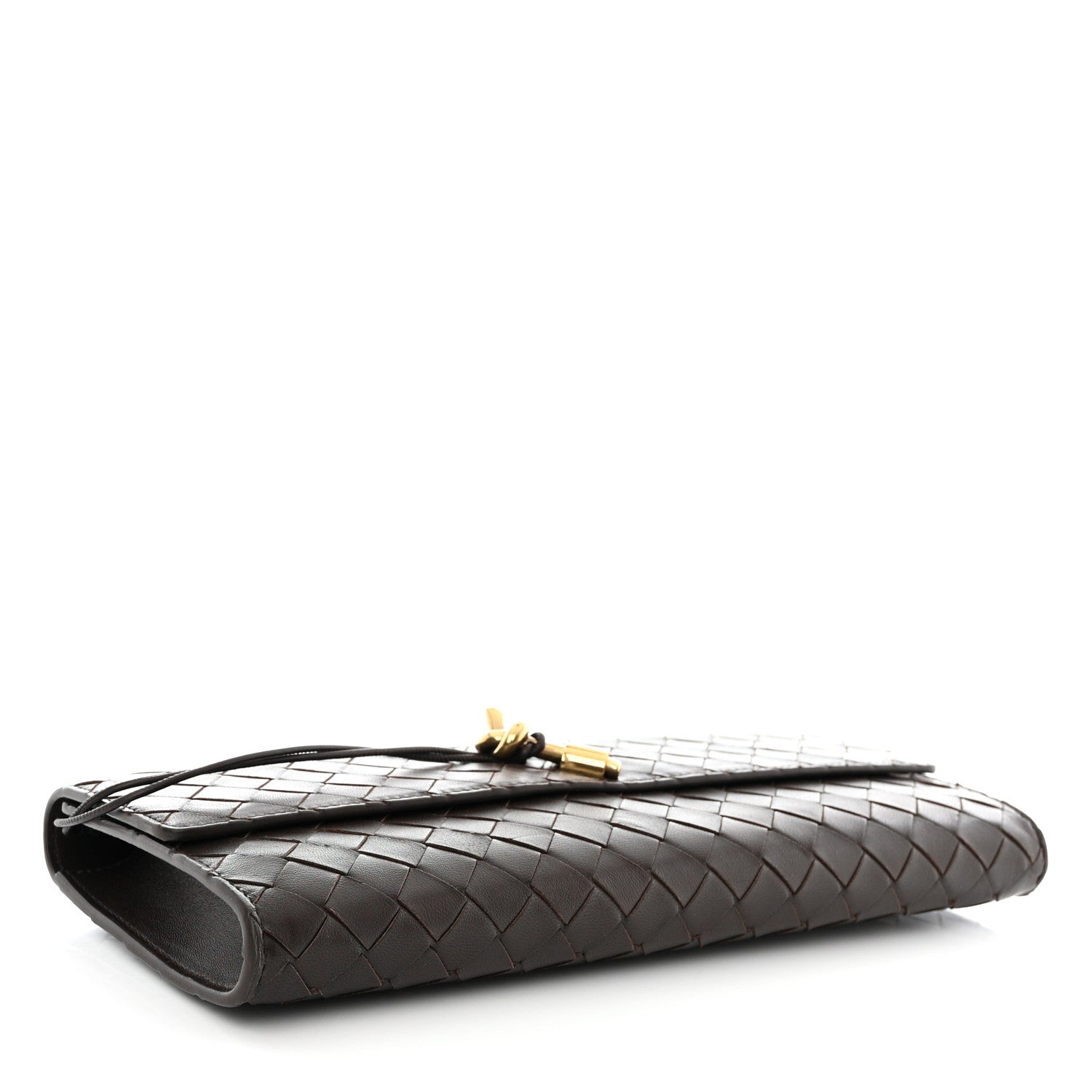 Bottega Veneta Nappa Intrecciato Long Andiamo Top Handle Clutch Fondant 4 of 10