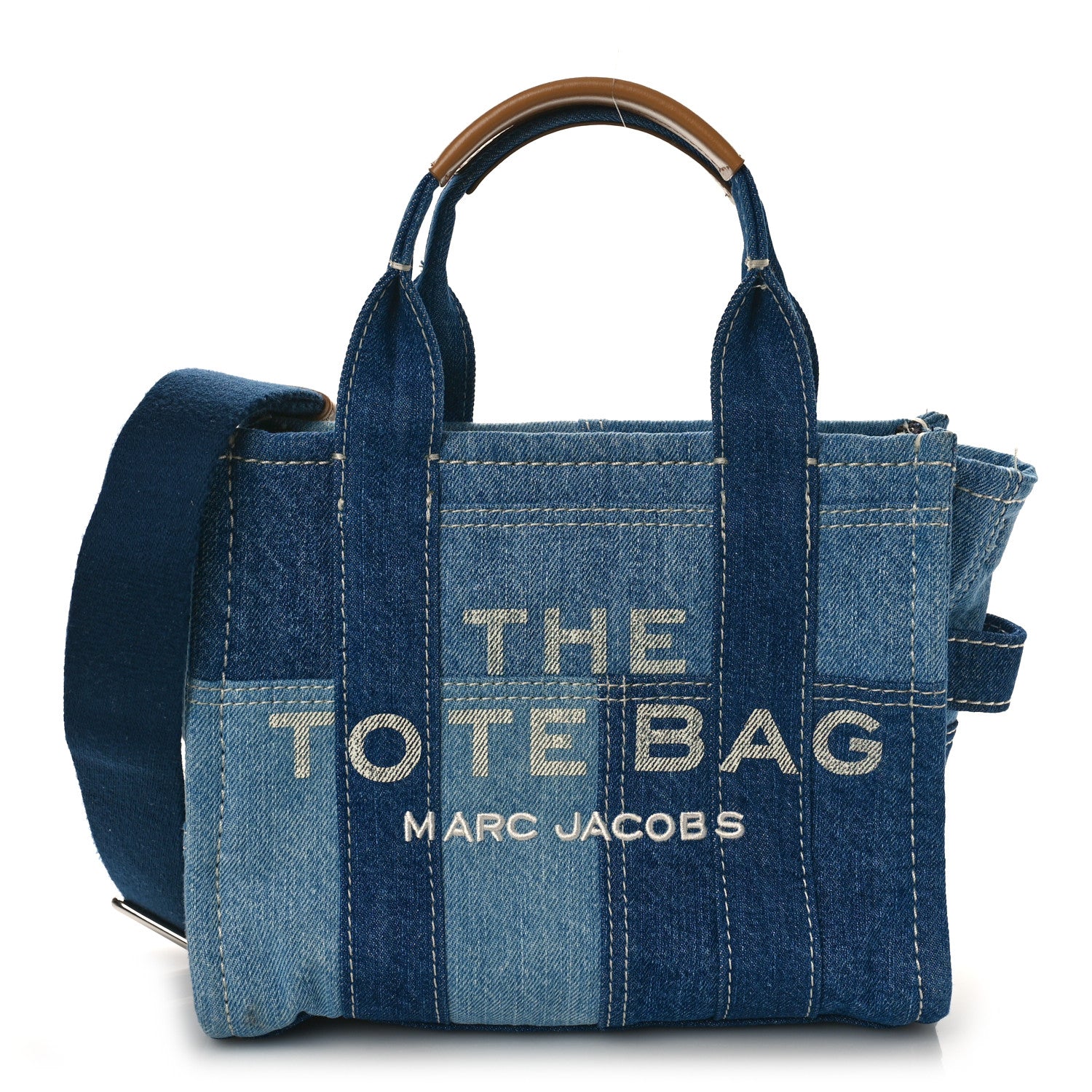 Marc Jacobs Denim Canvas Small Tote Bag Blue 1 of 10