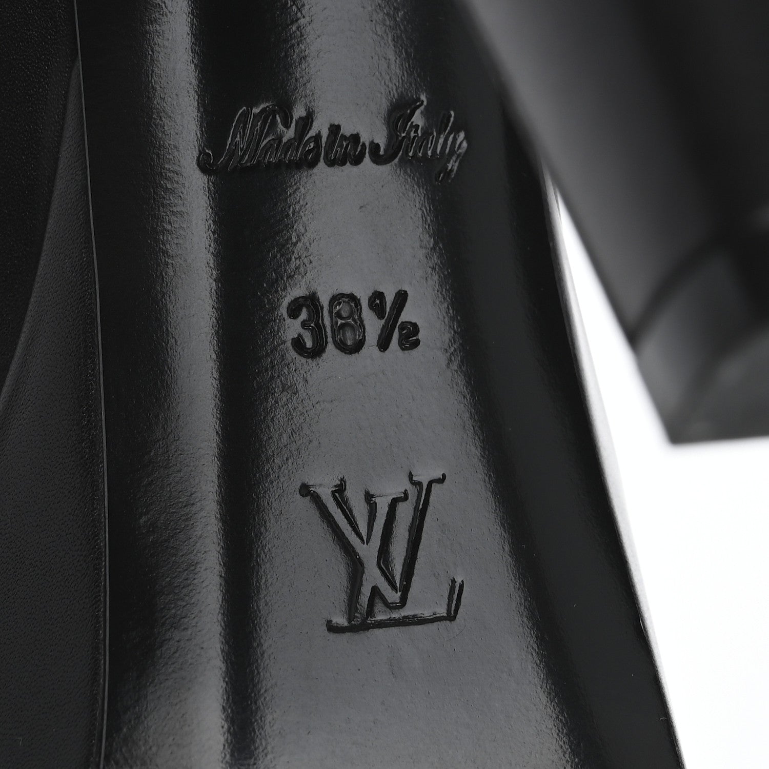 Louis Vuitton Calfskin Monogram Afterglow Platform Ankle Boots 38.5 Black 8 of 14