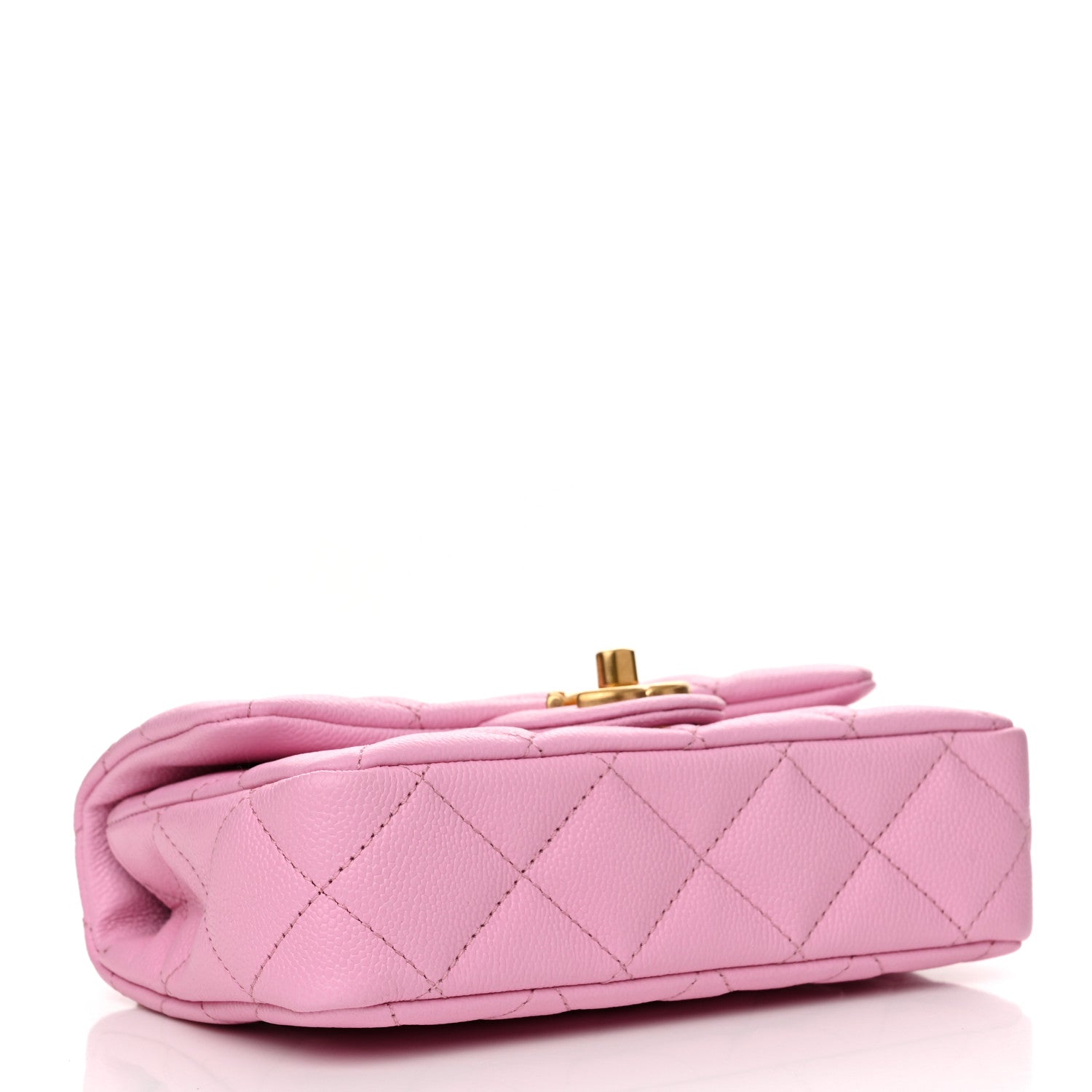 Chanel Caviar Quilted Mini Rectangular Sweetheart Flap Lilac 4 of 11