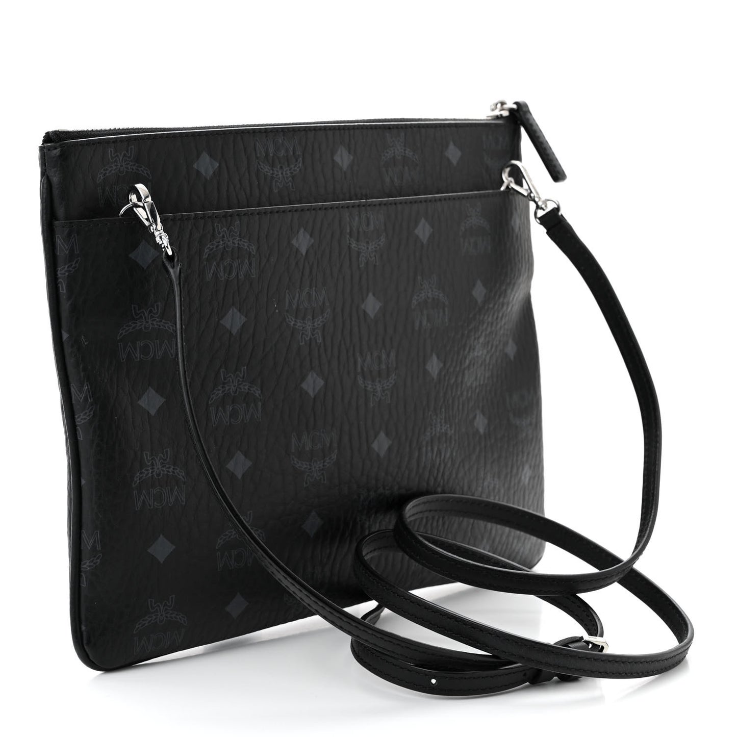 Visetos Medium Crossbody Pouch Black