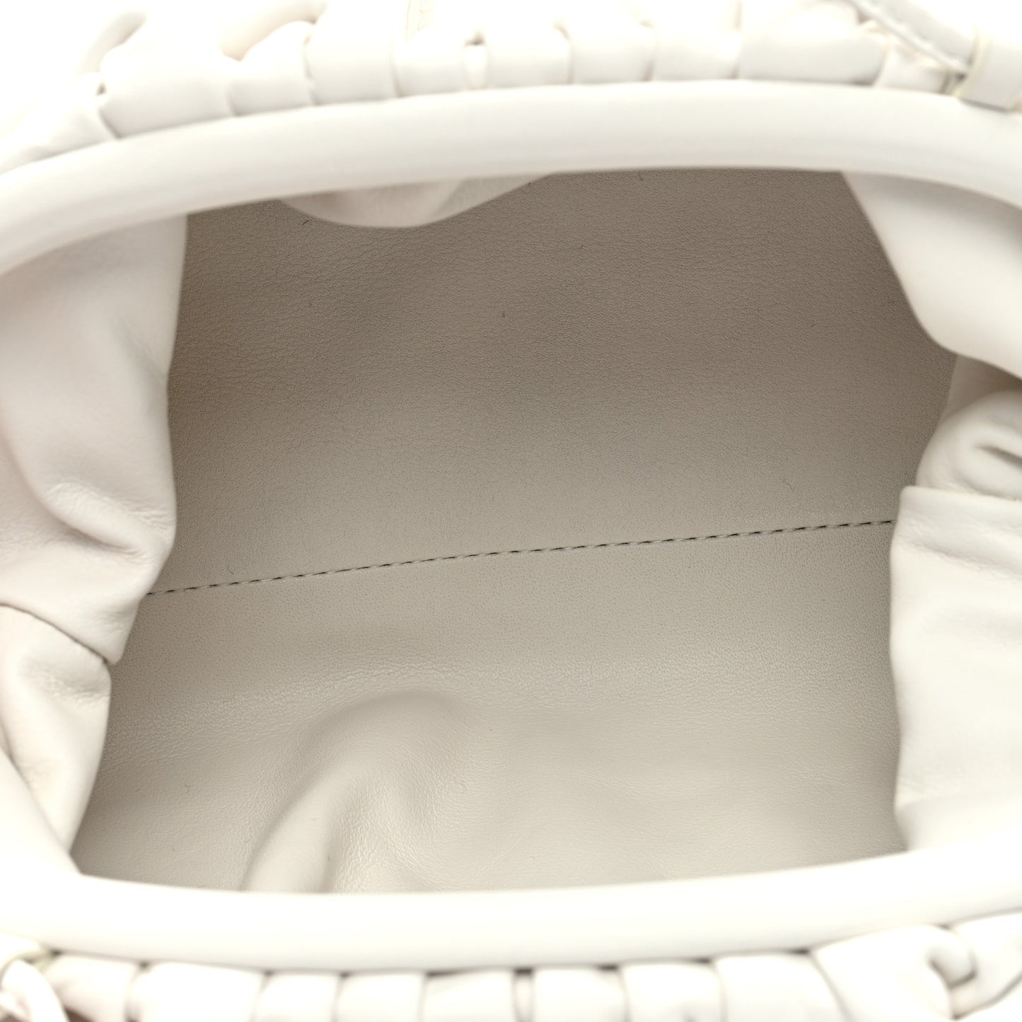 Butter Calfskin The Mini Pouch Chalk