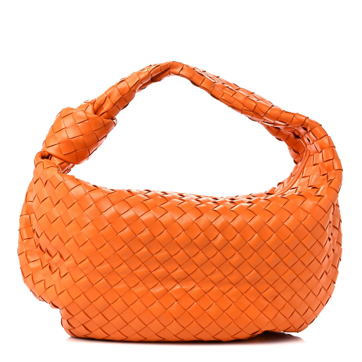 Bottega Veneta Nappa Intrecciato Small Jodie Twist Orange 1316965