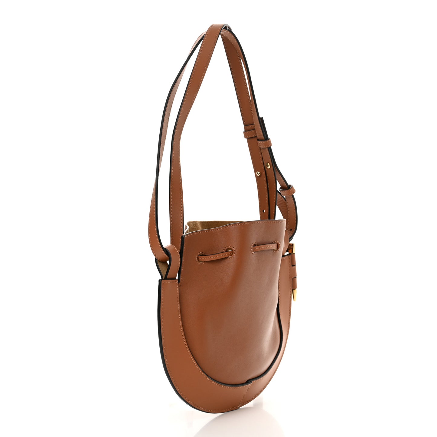 Nappa Horseshoe Bag Tan