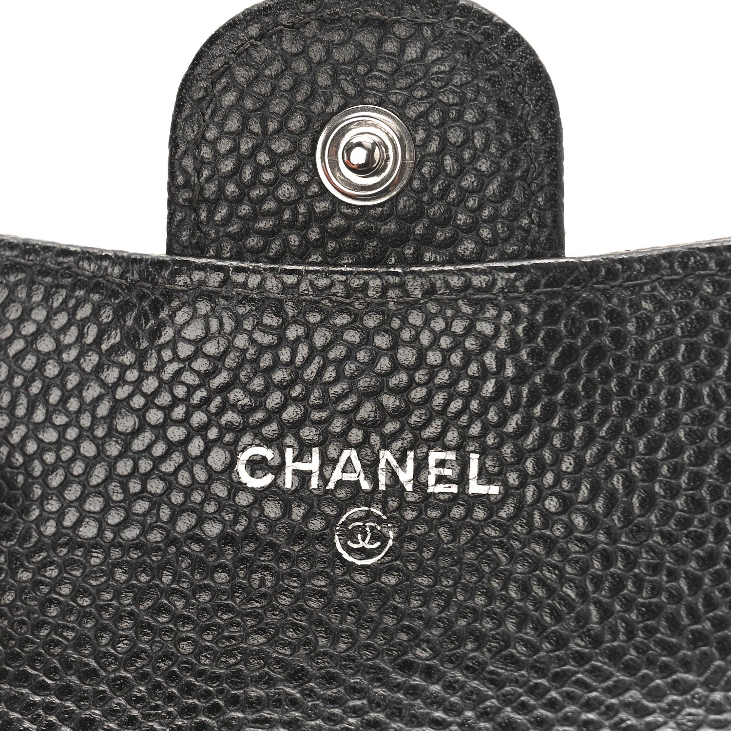Chanel Caviar Quilted Flap Card Holder Wallet Black 6 of 9