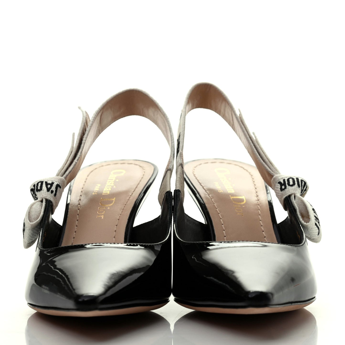 Patent Ribbon J'Adior Slingback 65mm Pumps 35.5 Black