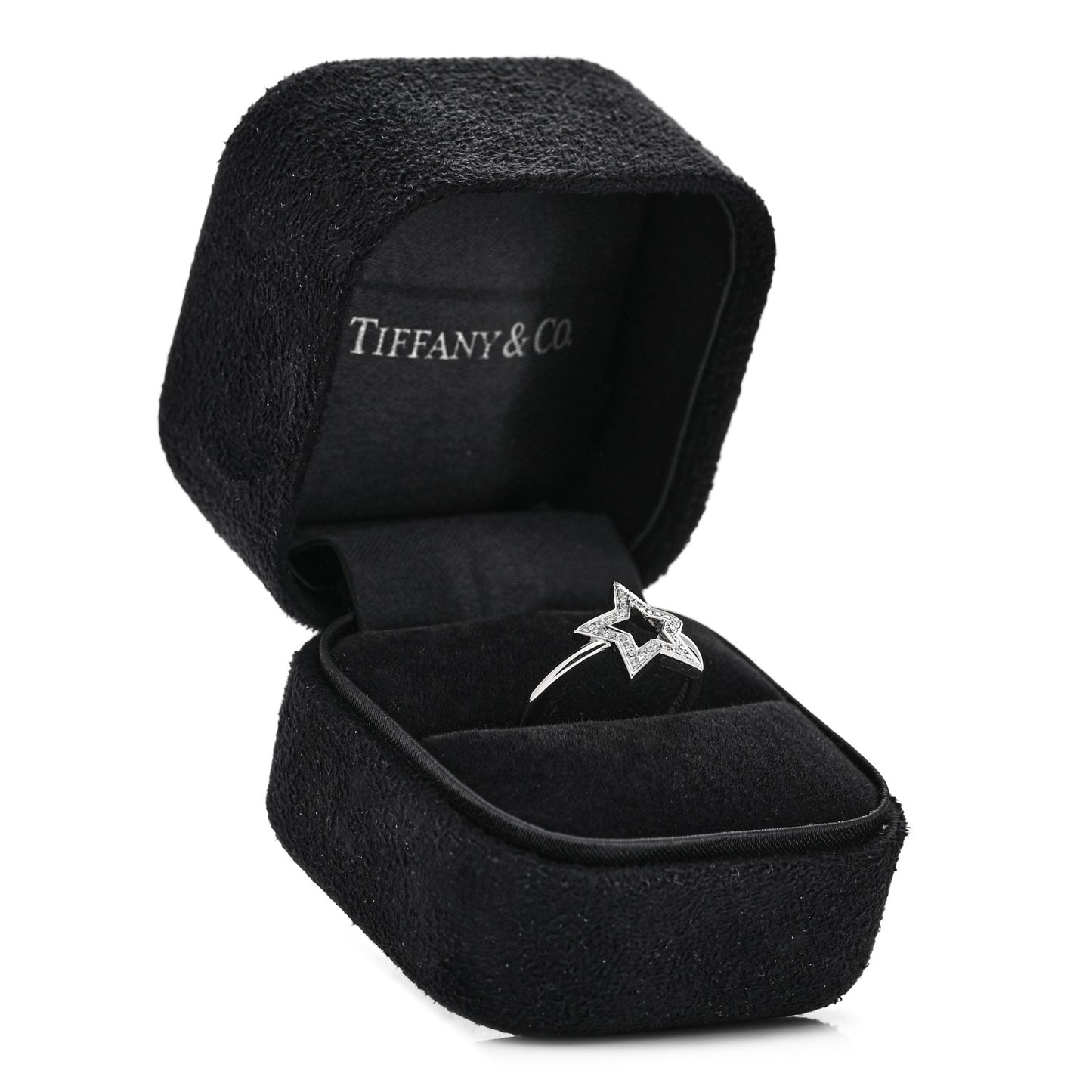Platinum Diamond Star Ring 52 6