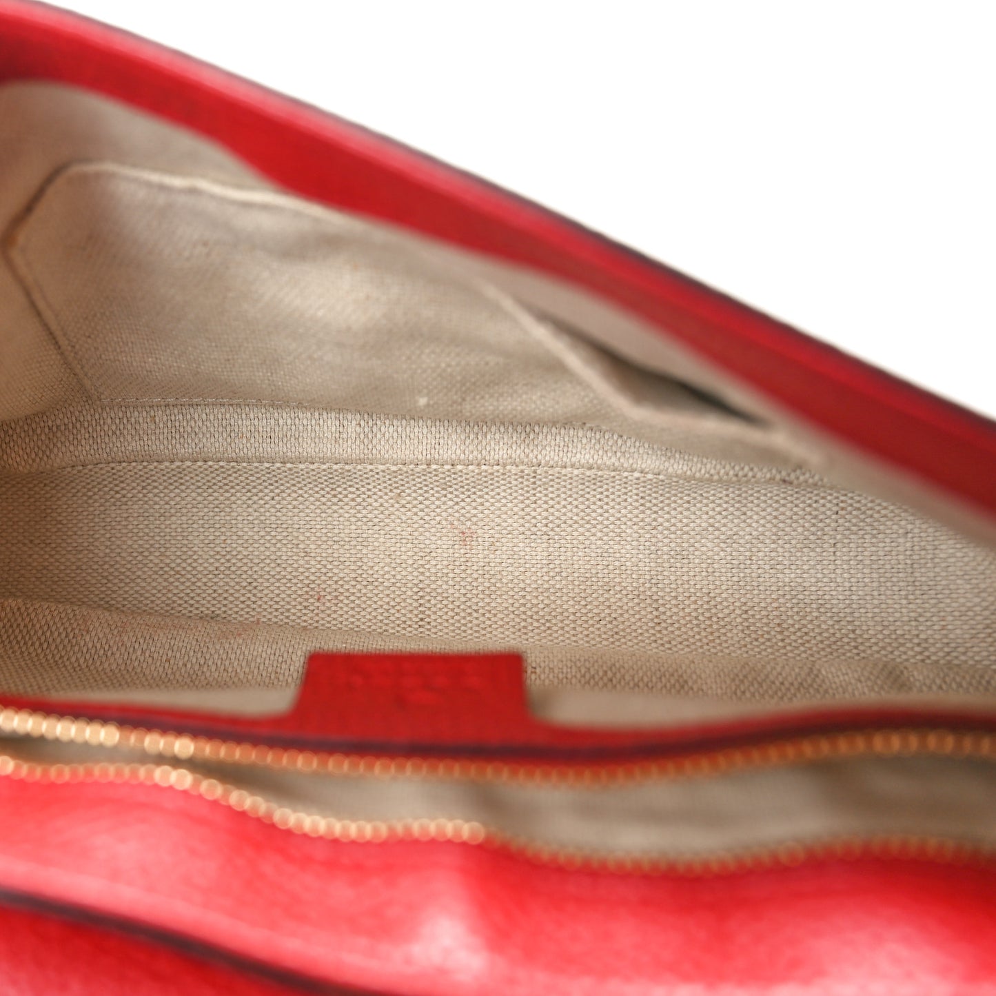 Pebbled Calfskin Medium Soho Flap Crossbody Vibrant Red