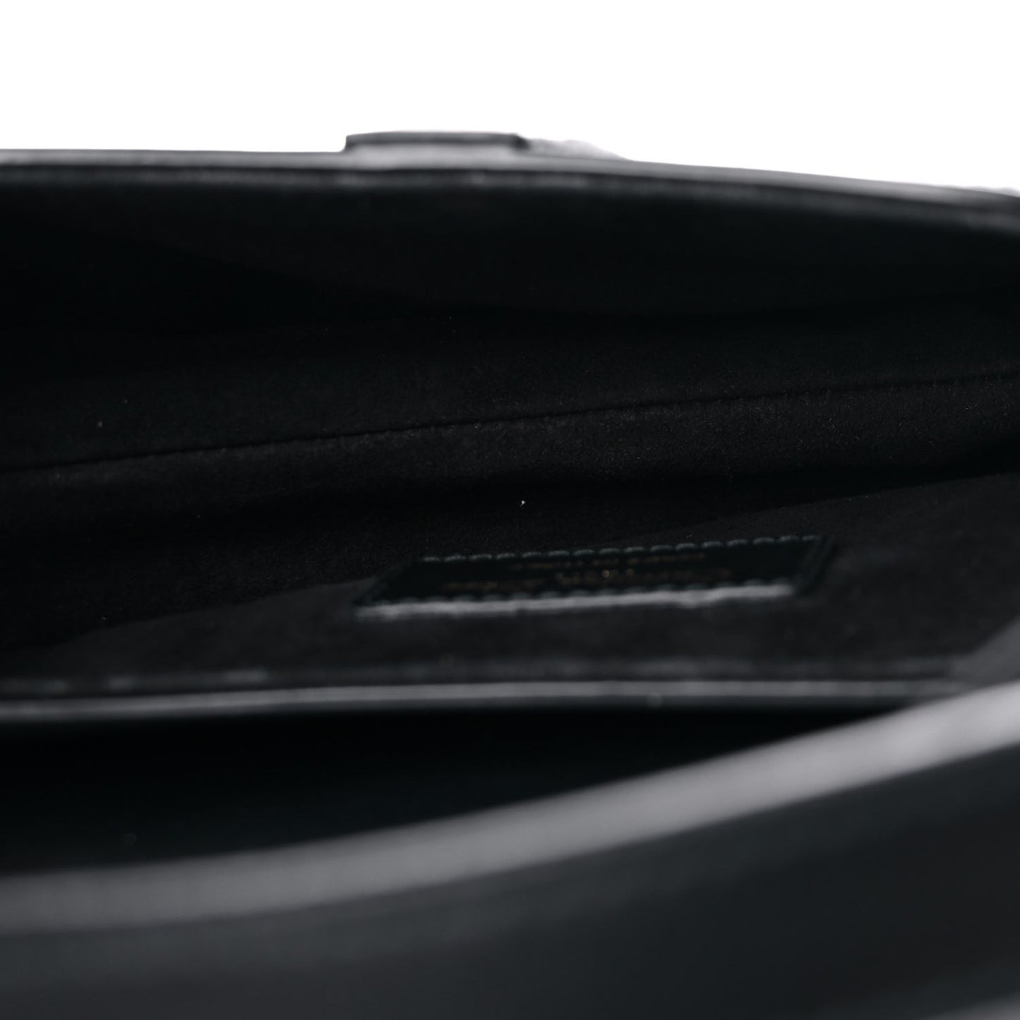 Calfskin Mini Saddle Bag Black
