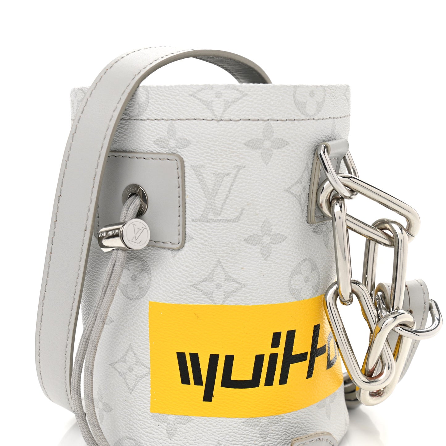 Monogram Chalk Nano Bag White