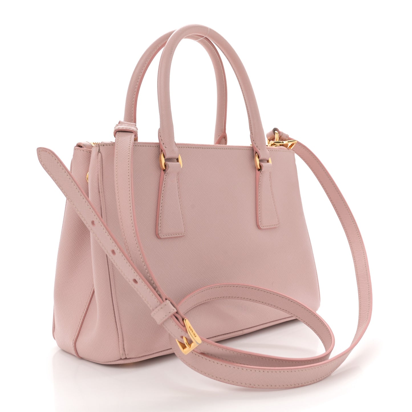Saffiano Mini Galleria Double Zip Tote Orchidea