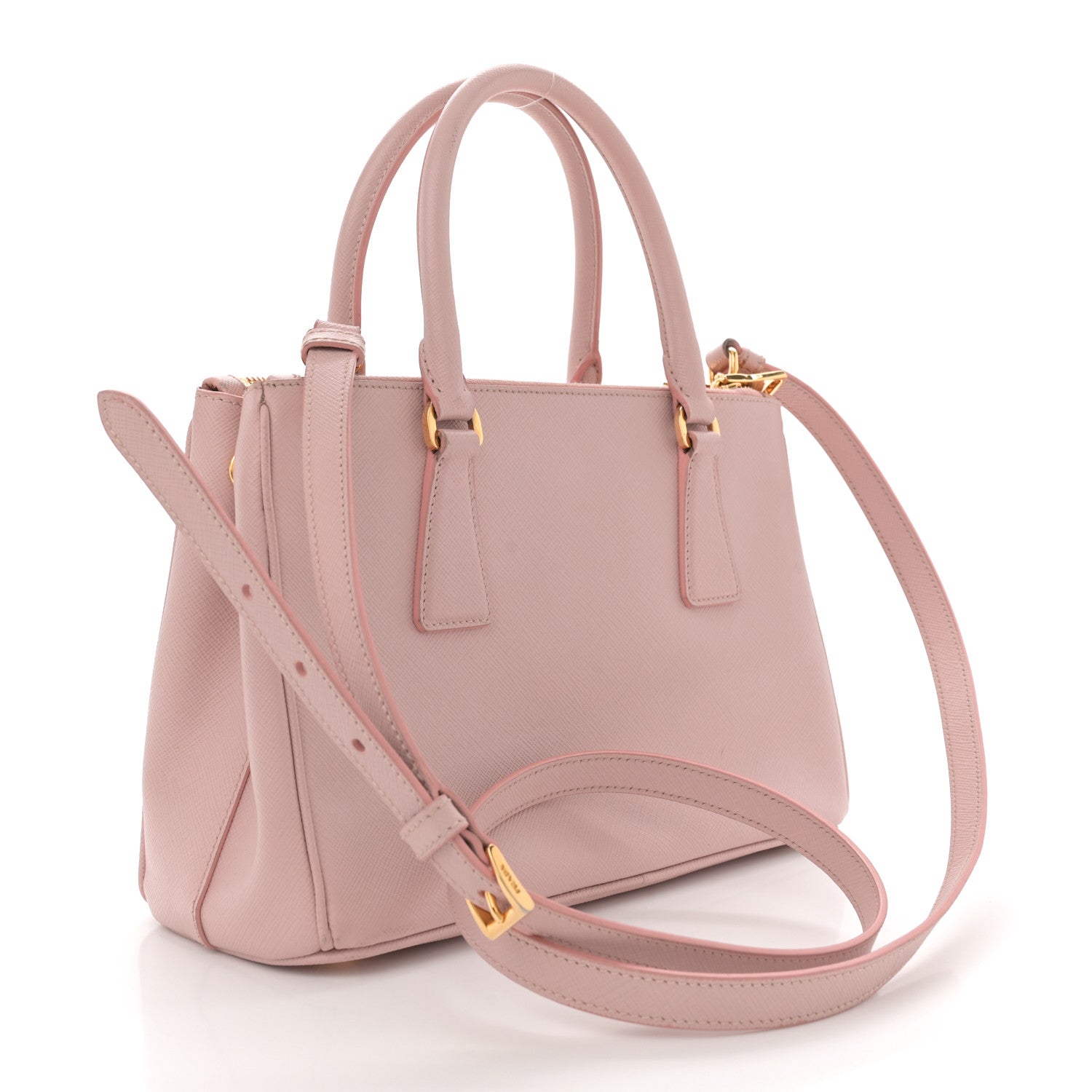 Prada Saffiano Mini Galleria Double Zip Tote Orchidea 3 of 19