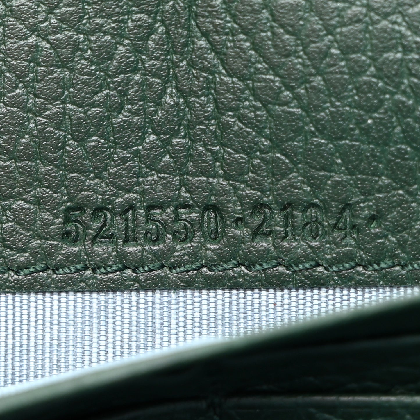 Calfskin Garden Dionysus Chain Wallet Emerald