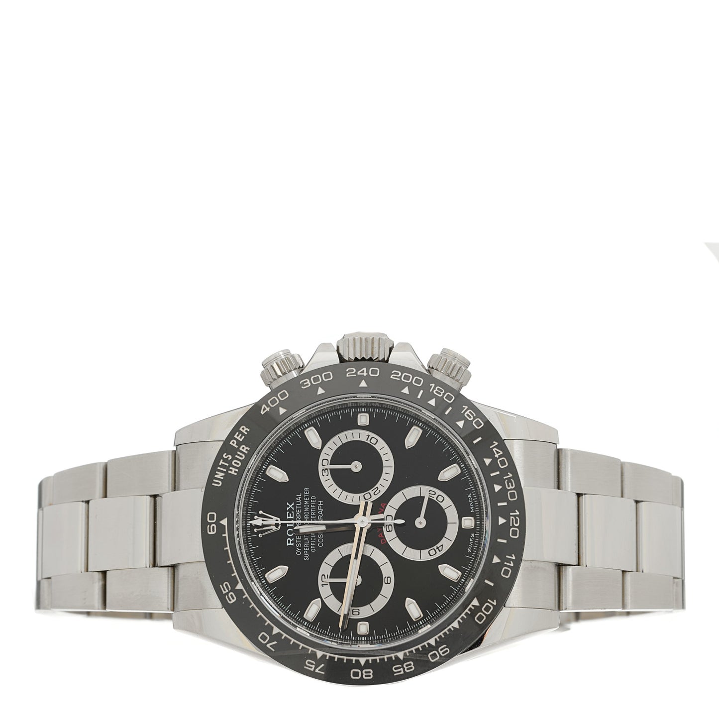 Stainless Steel 40mm Oyster Perpetual Cosmograph Daytona Watch Black 116500LN