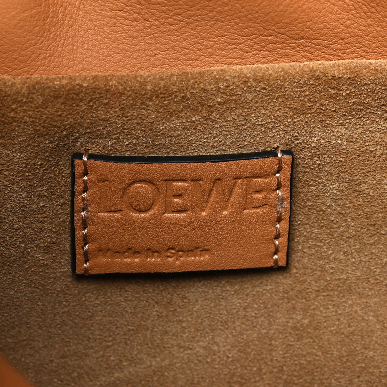 Loewe Calfskin Mini Flamenco Knot Clutch Warm Desert 6 of 10