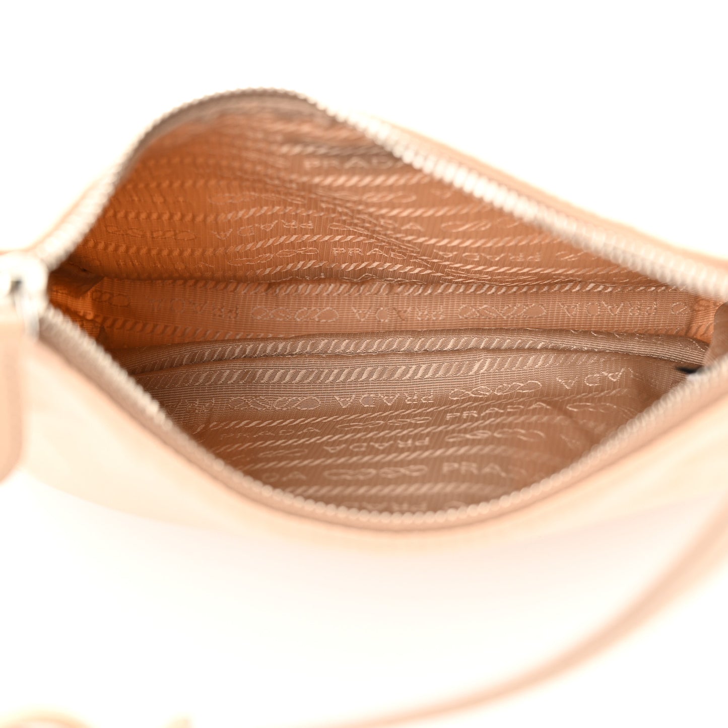 Re-Nylon Saffiano Mini Re-Edition 2005 Bag Cammeo