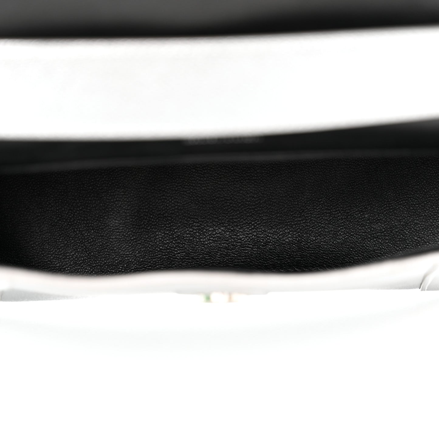 Metallic Soft Textured Calfskin Small Downtown Shoulder Bag Silver