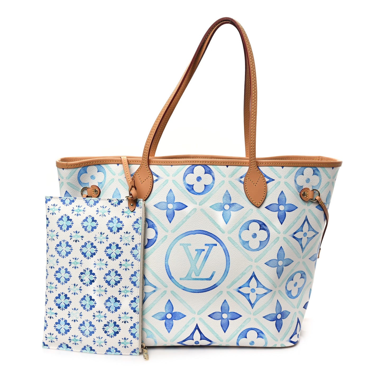 Monogram Tiles By The Pool 2.0 Neverfull MM Lagoon Blue