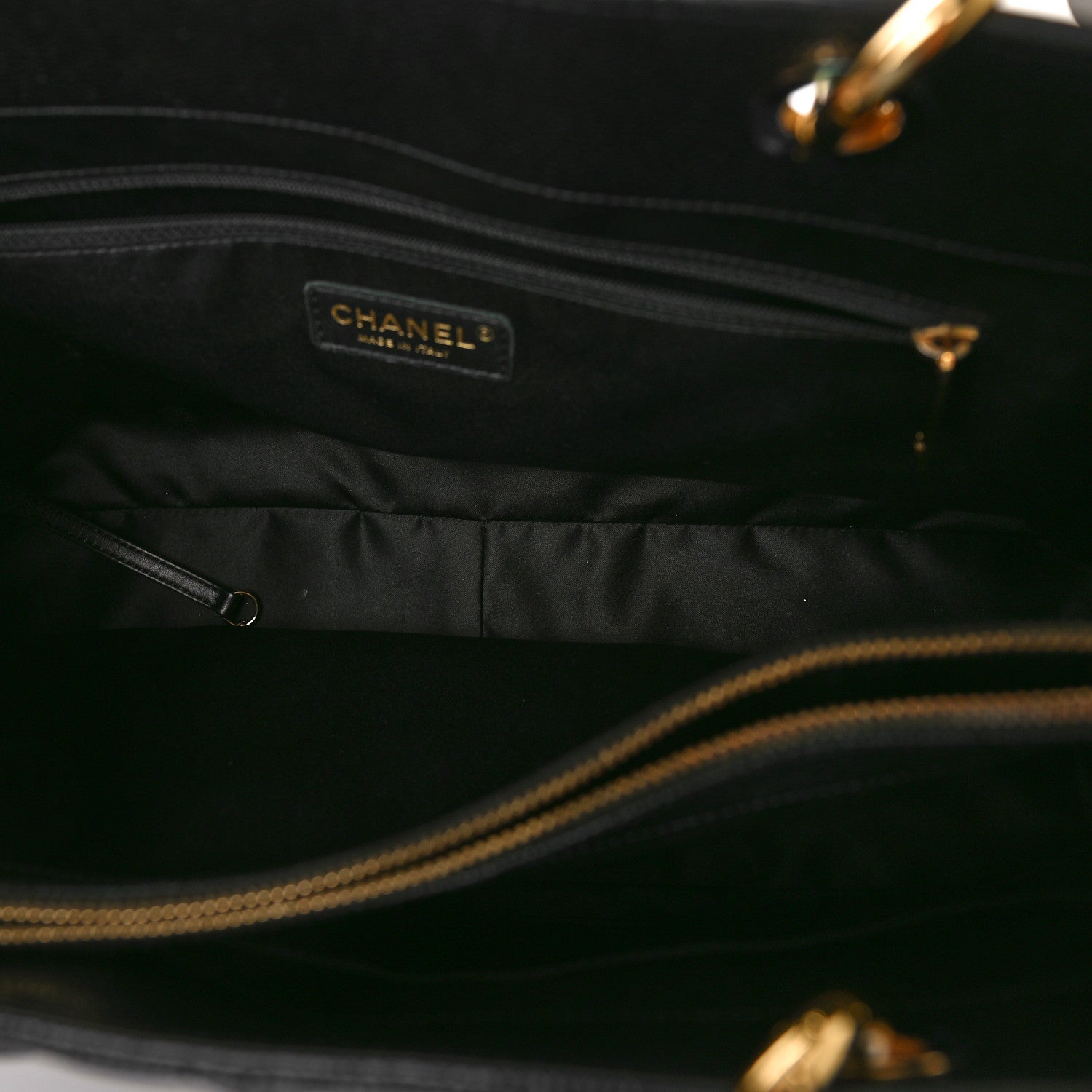 Chanel Caviar Quilted XL Grand Shopping Tote GST Black 5 of 9
