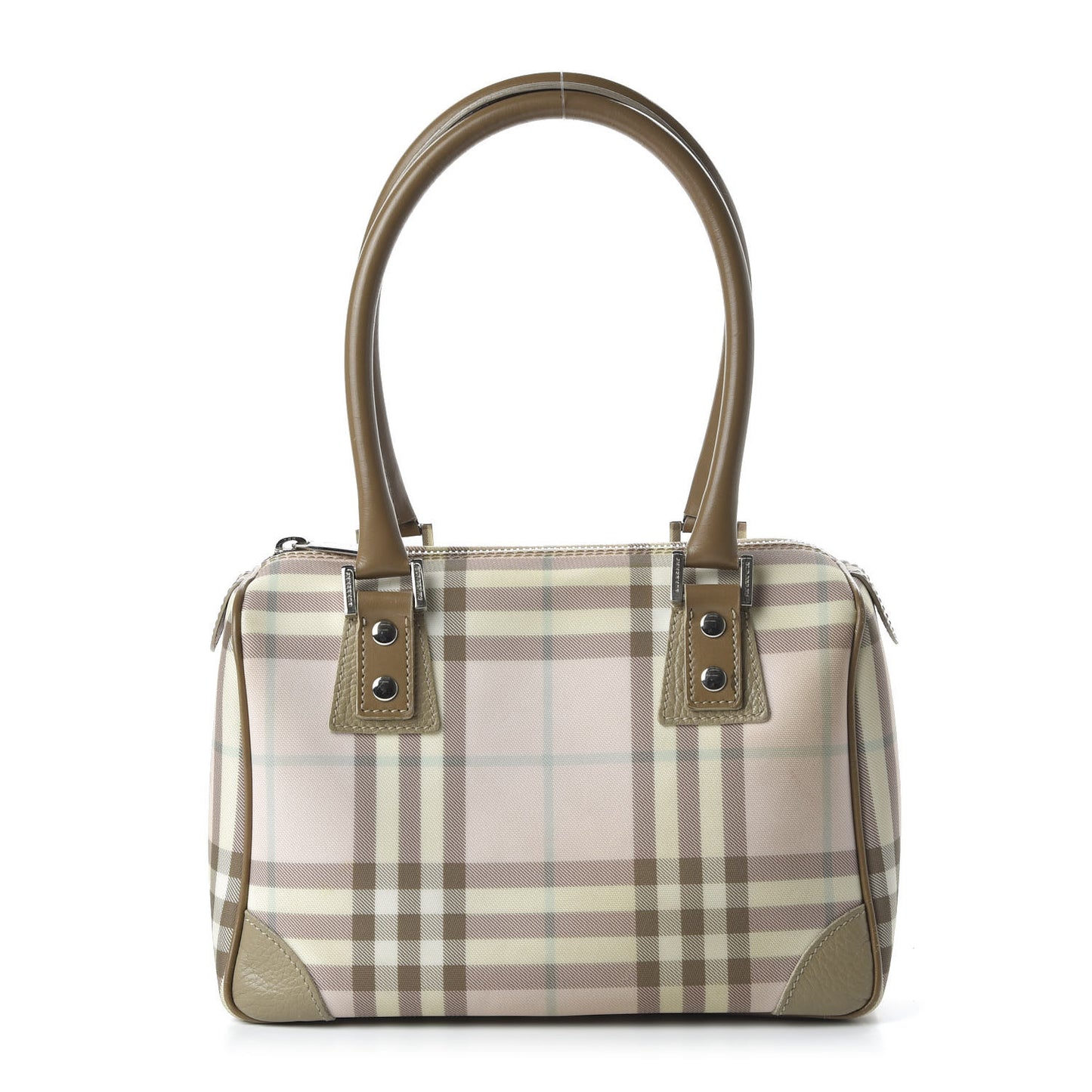 Candy Check Small Tote Pink