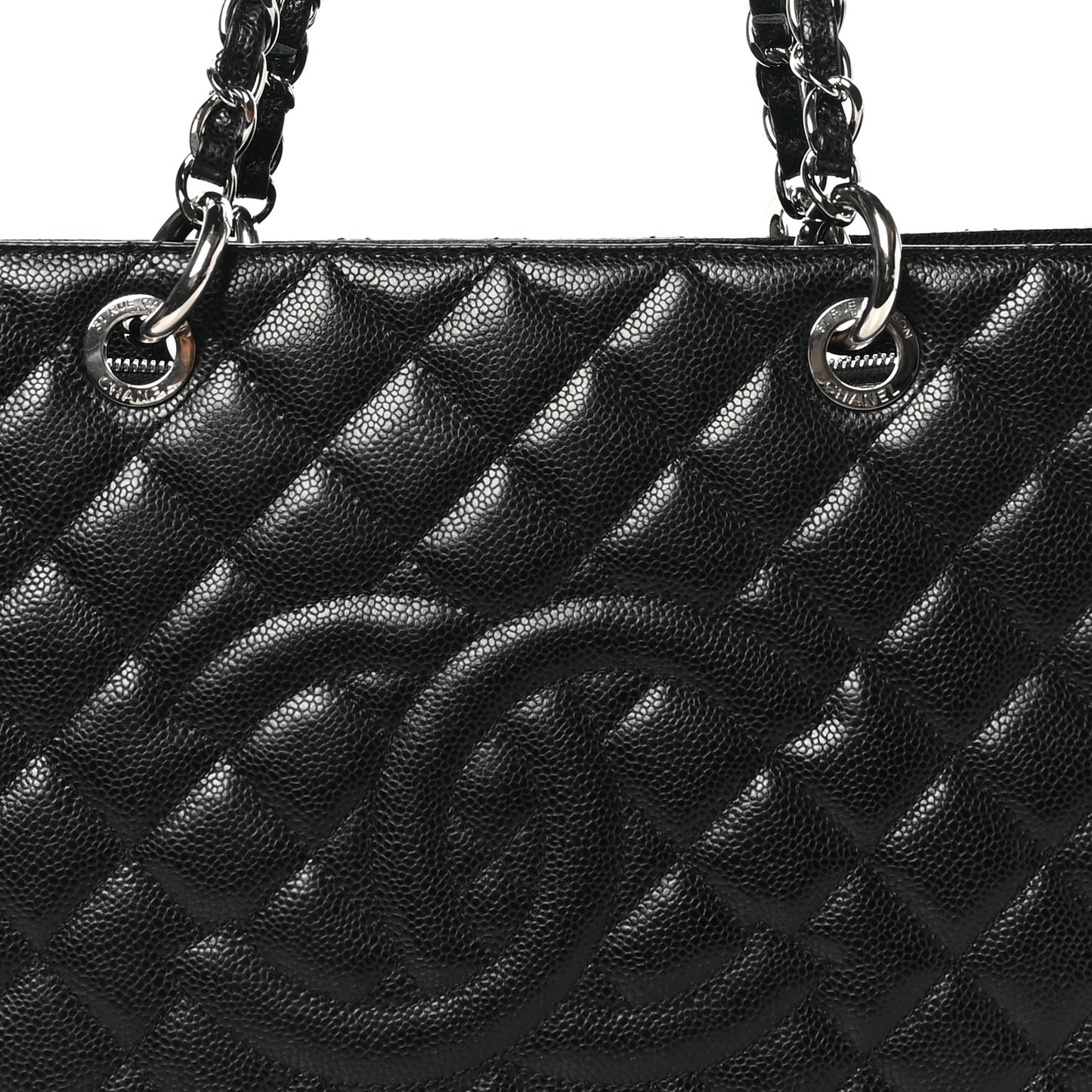 Caviar Quilted XL Grand Shopping Tote GST Black