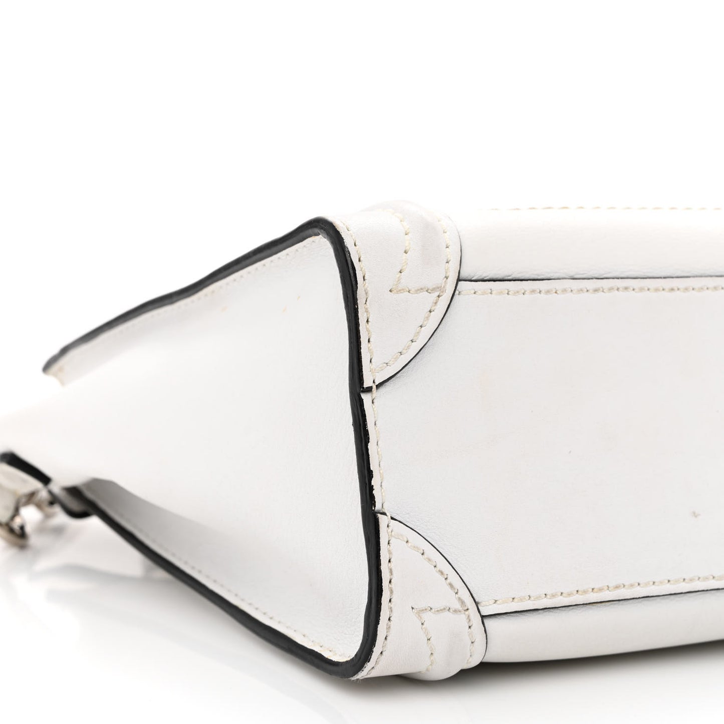 Smooth Calfskin Nano Luggage White