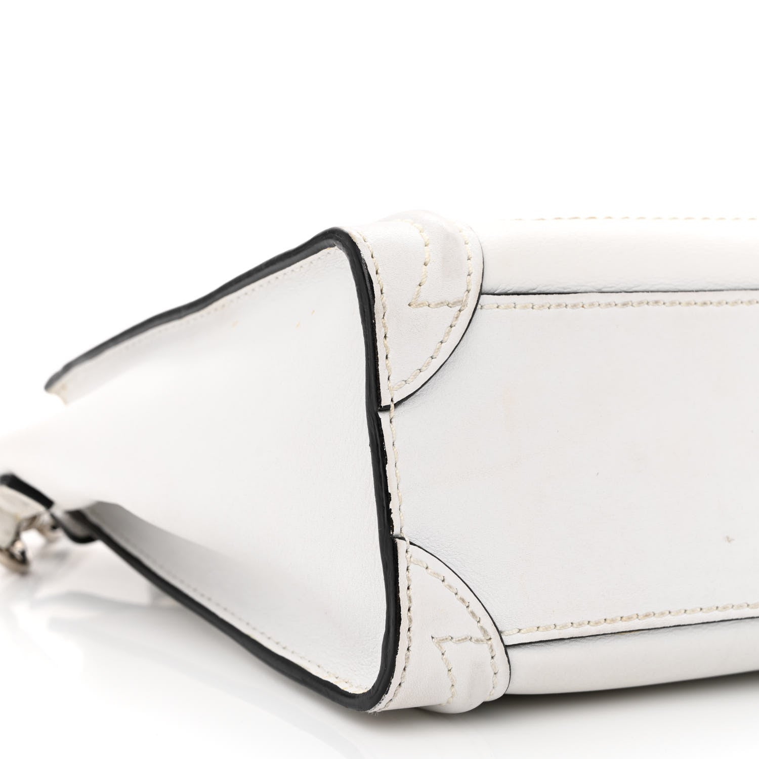 Celine Smooth Calfskin Nano Luggage White 9 of 13