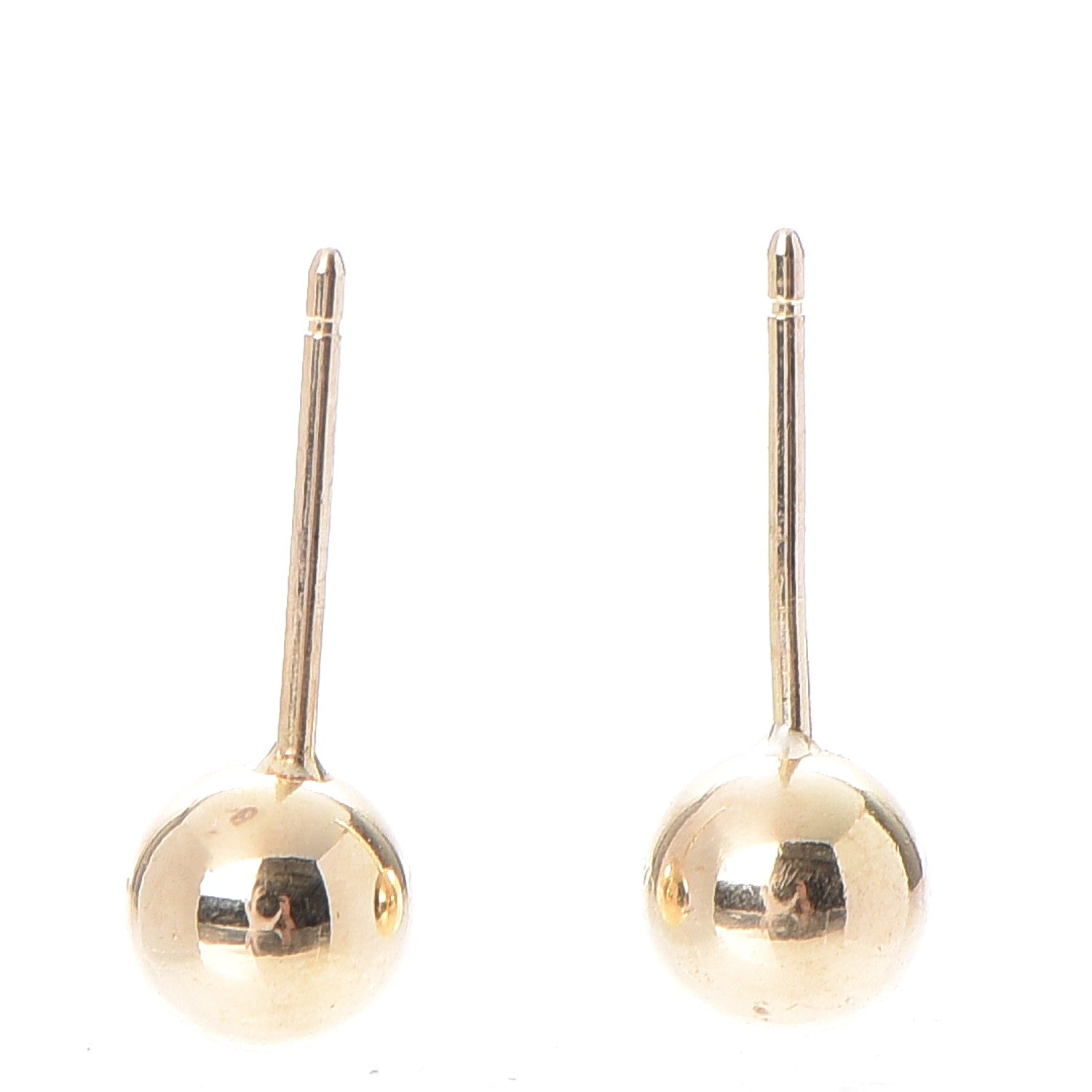 Tiffany 18K Yellow Gold 5.5mm HardWear Ball Earrings 3 of 7