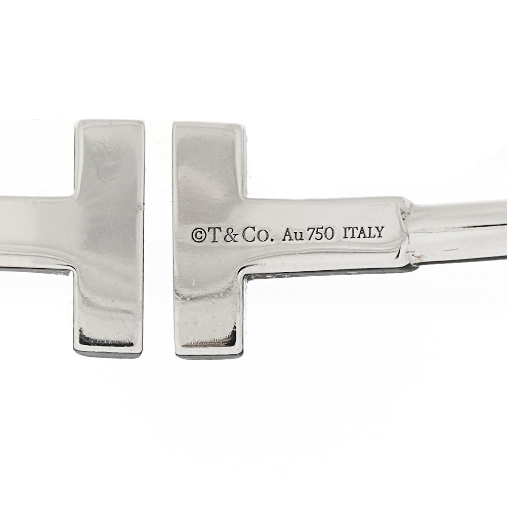 18K White Gold T Wire Bracelet