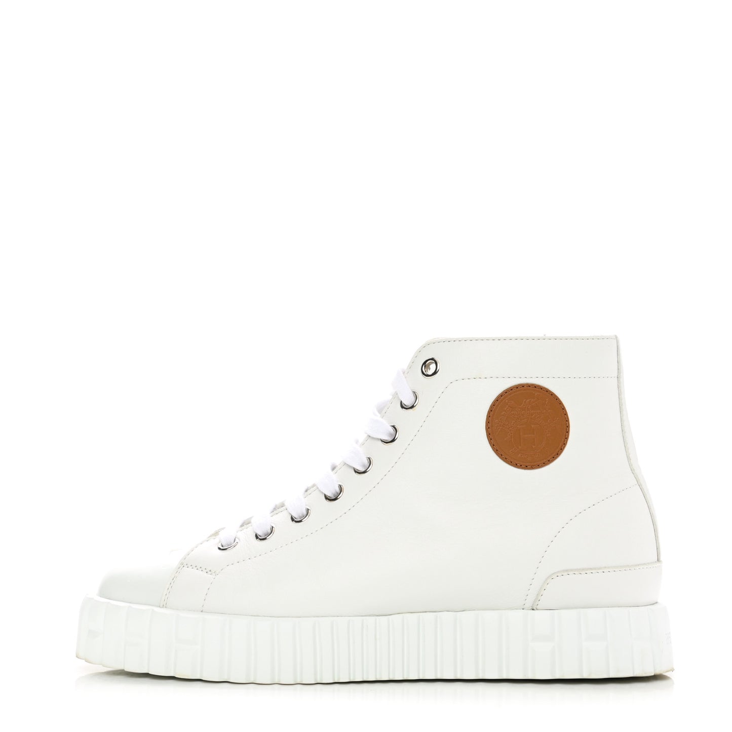 Calfskin Womens Climb Sneakers 36 White