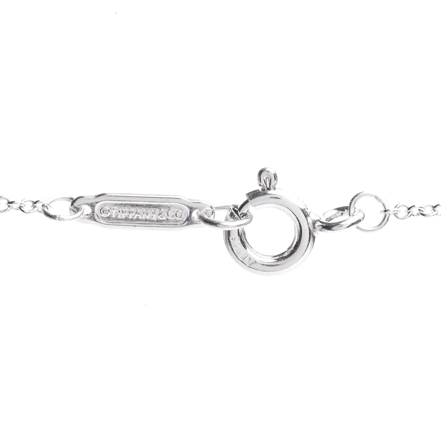 Tiffany Sterling Silver 1837 Interlocking Circles Pendant Necklace 4 of 5