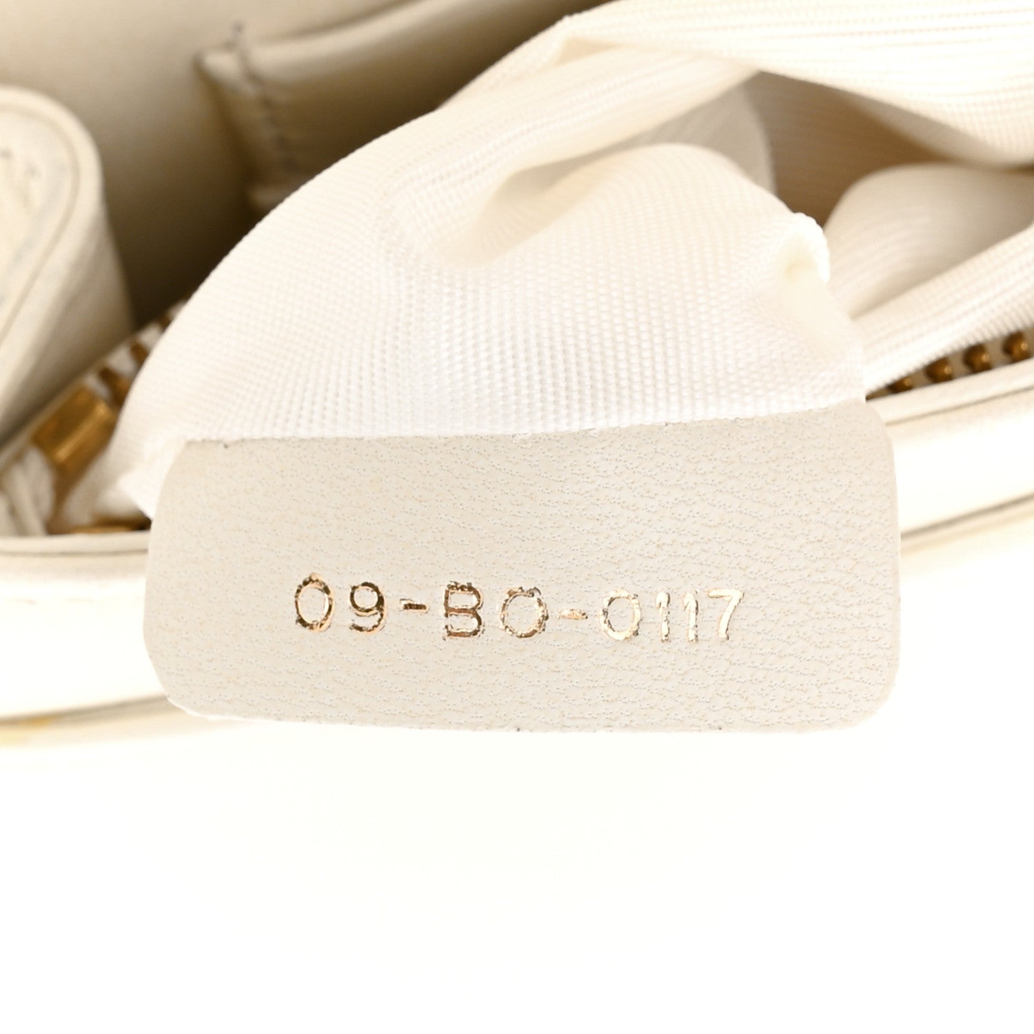 Christian Dior Lambskin Studded Diorama Wallet on Chain Pouch Off White 6 of 13