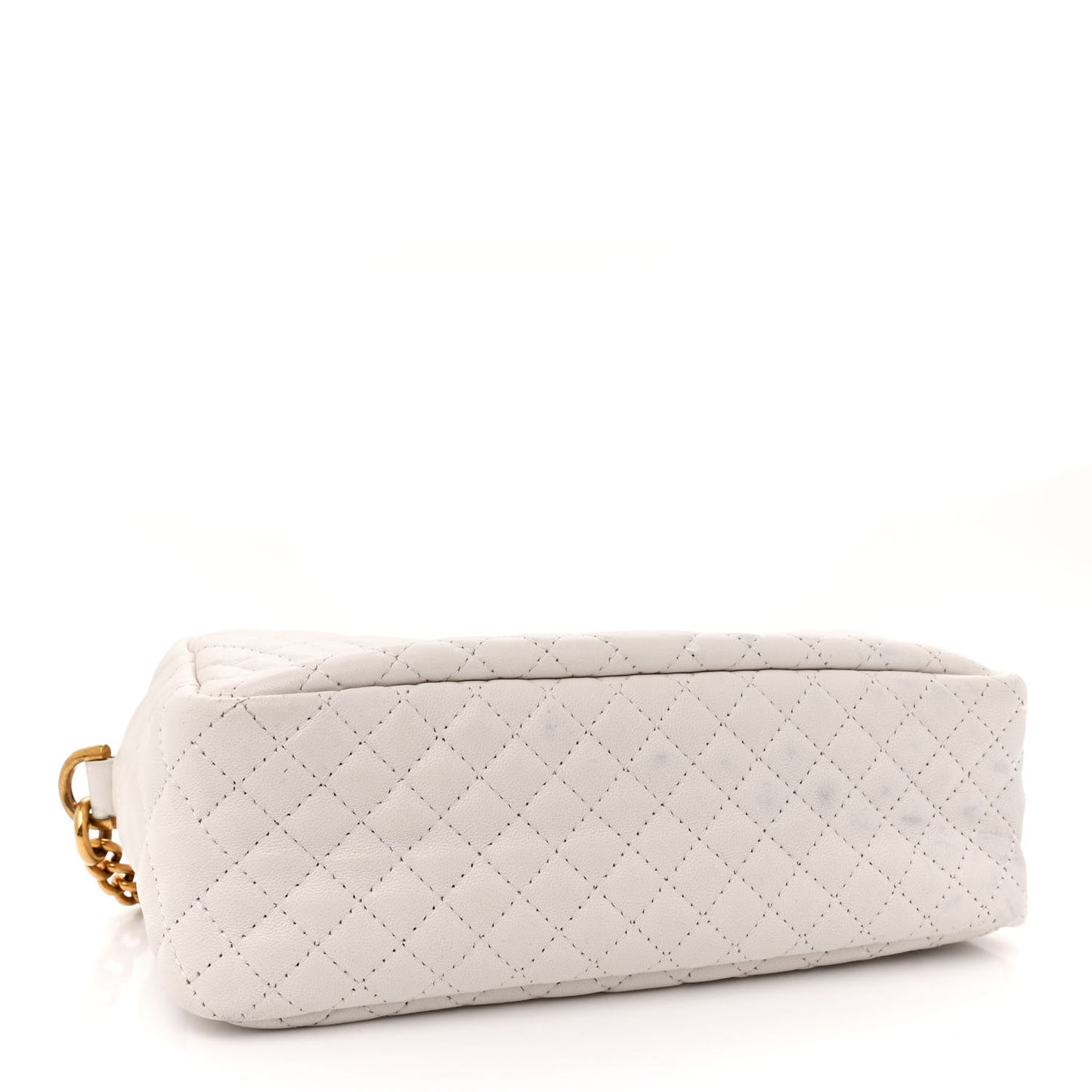 Nappa Quilted Medusa Tribute Camera Bag White